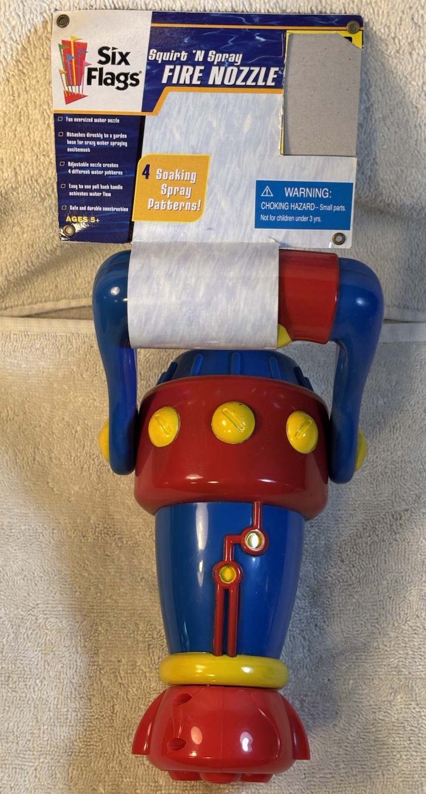 Vintage Six Flags Squirt N Spray Fire Nozzle - Brand New NOS-RARE HTF