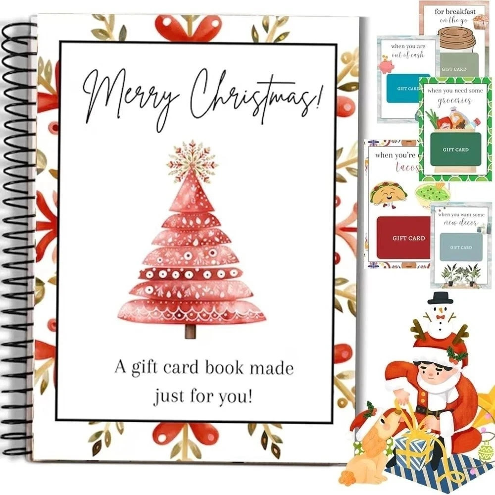 Festival Christmas Gift Card Book Merry Christmas