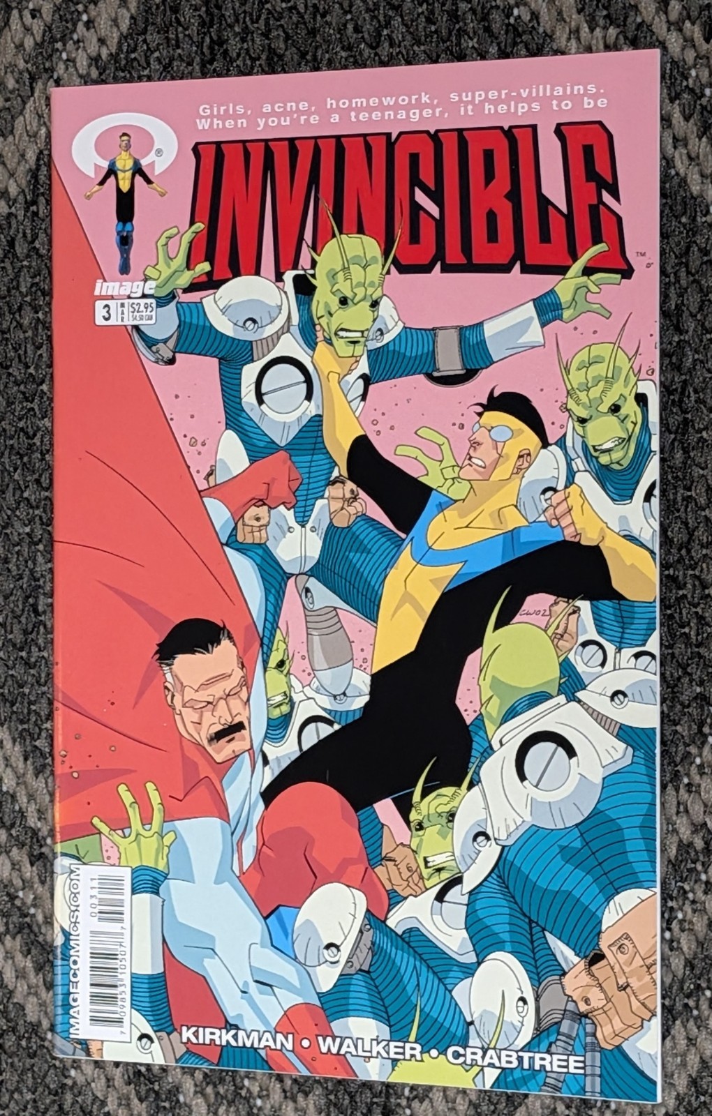 Invincible #3 VF Image 2003 1st Flaxans Omni-Man Cover Kirkman *Rusty Staples*