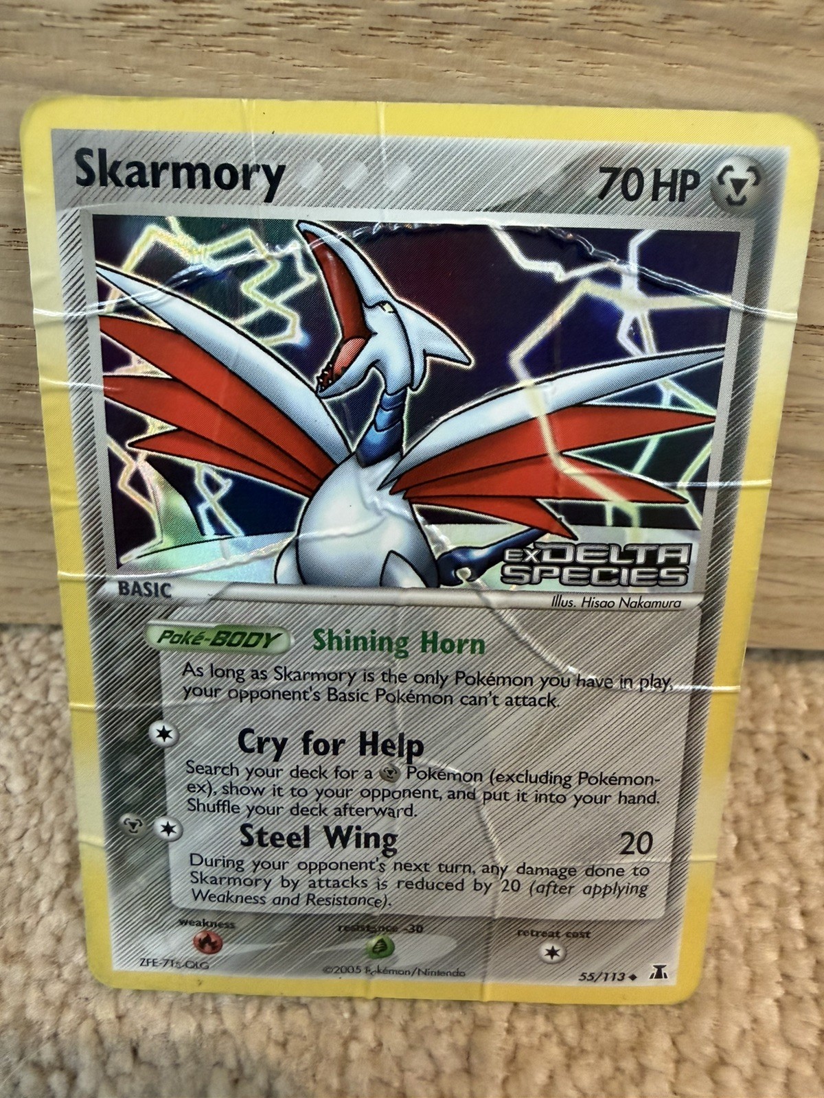 Pokémon TCG Skarmory EX Delta Species 55/113 Reverse Holo Uncommon