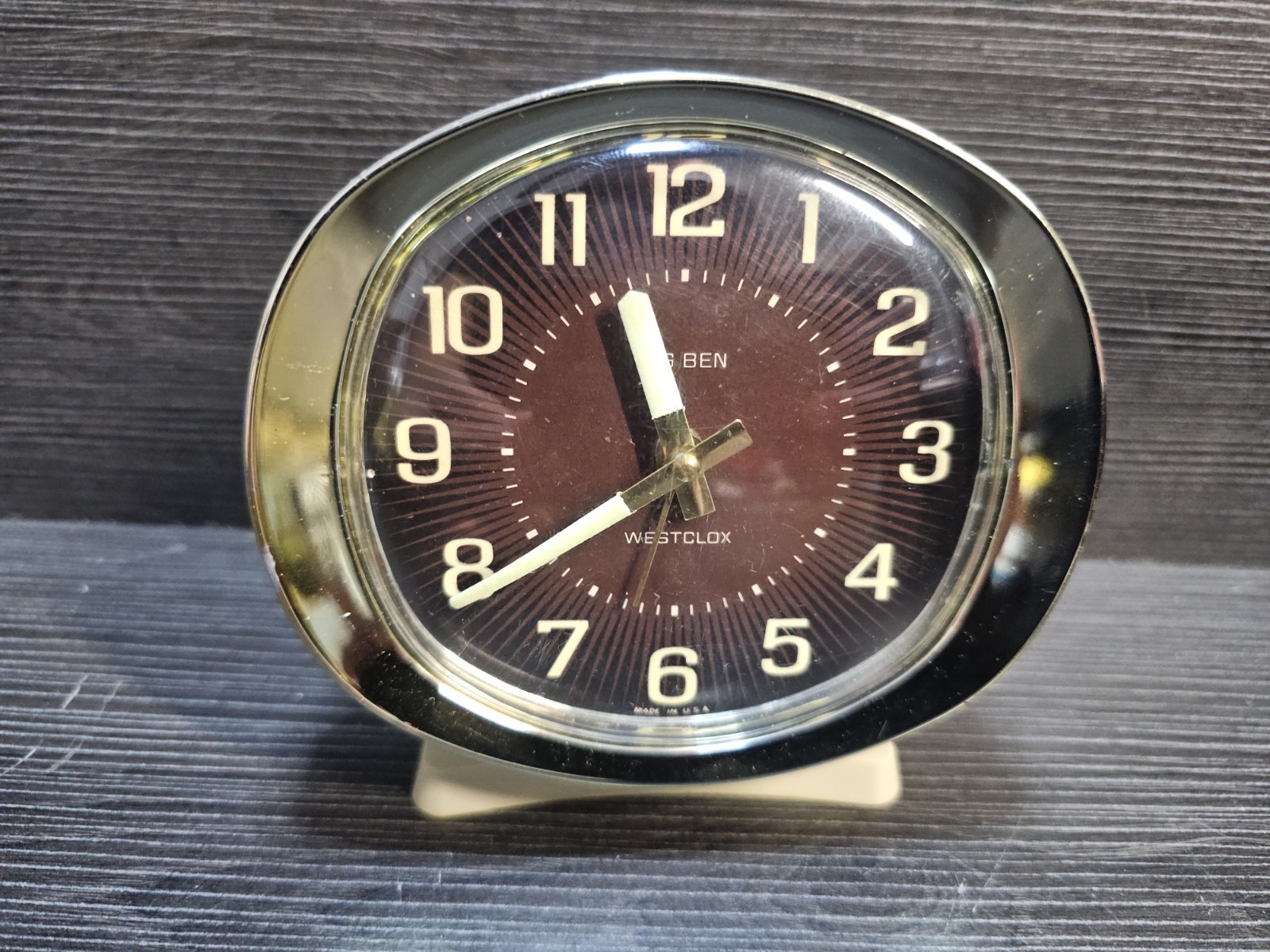 Vintage Westclox Big Ben Wind Up Alarm Clock Luminous Glow Dial USA