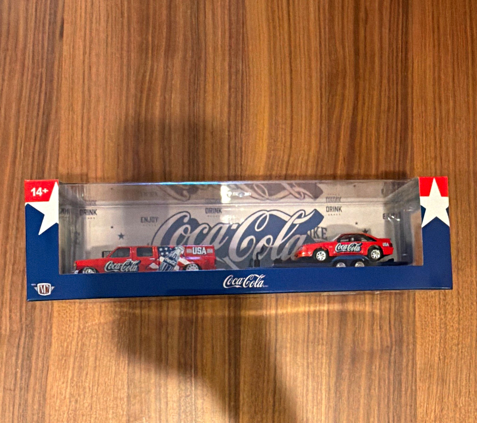 2026 M2 Machines Coca-Cola Chase 1990 Ford F-350 Dually & 1988 Ford Mustang