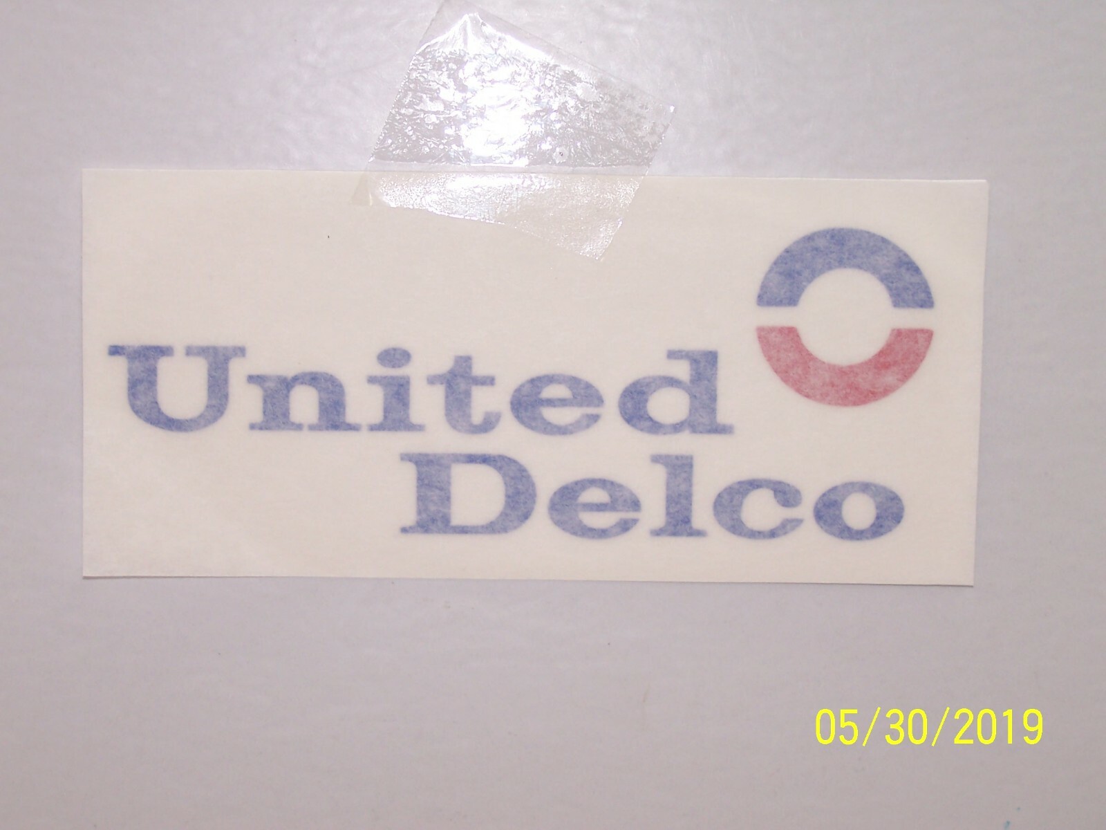 United Delco Vintage toolbox Decal 