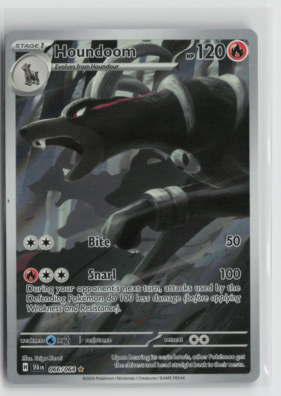 Houndoom Illustration Rare Holo SFA 066/064 NM