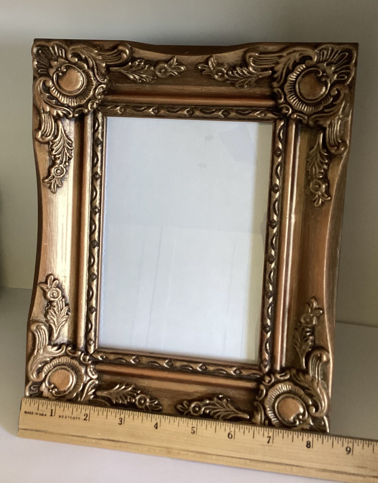Vintage Ornate Picture Frame Victorian Baroque Renaissance Gold Bronze Finish