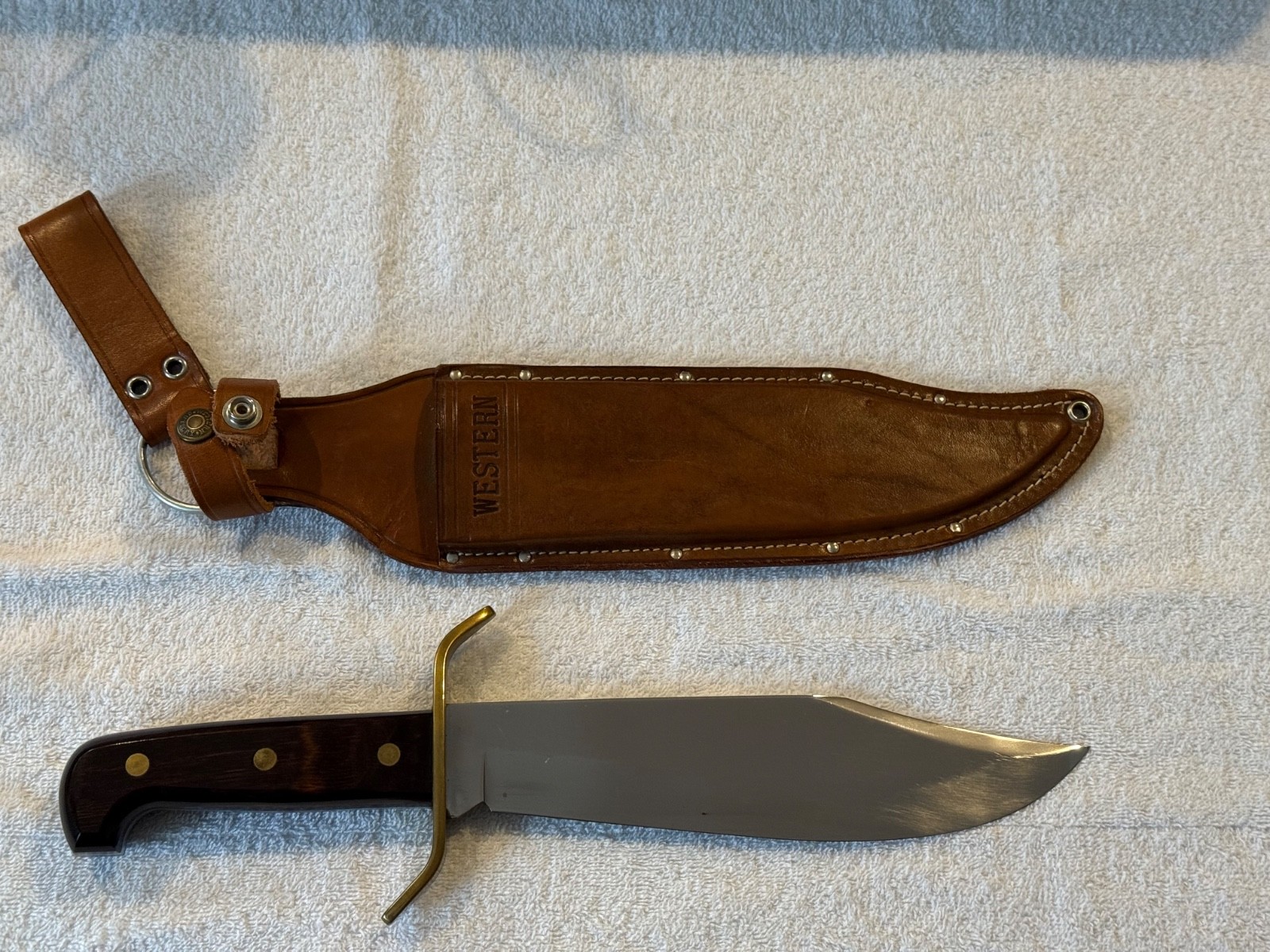 Western Cutlery W-49 Vintage Fine Bowie Fixed-Blade Fighting Knife 