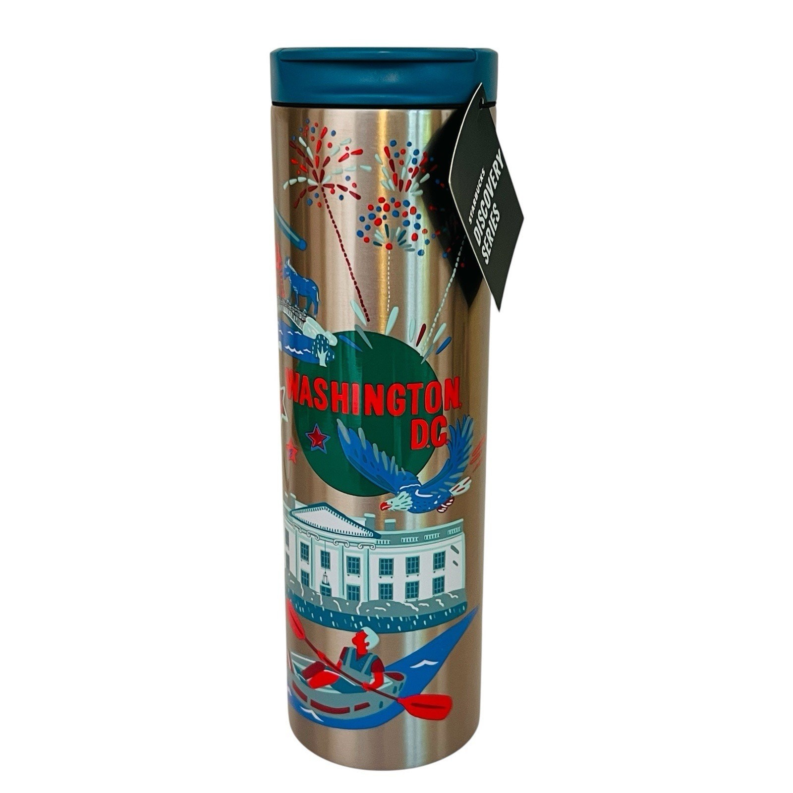 Washington DC Starbucks Stainless Steel Travel Tumbler Discovery Series 16oz NWT Washington DC Starbucks Stainless Steel Travel Tumbler Discovery Series 16oz NWT