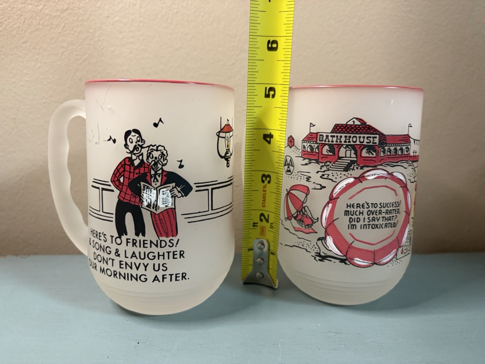 Pair Of Vintage Federal Glass Gay Fad 