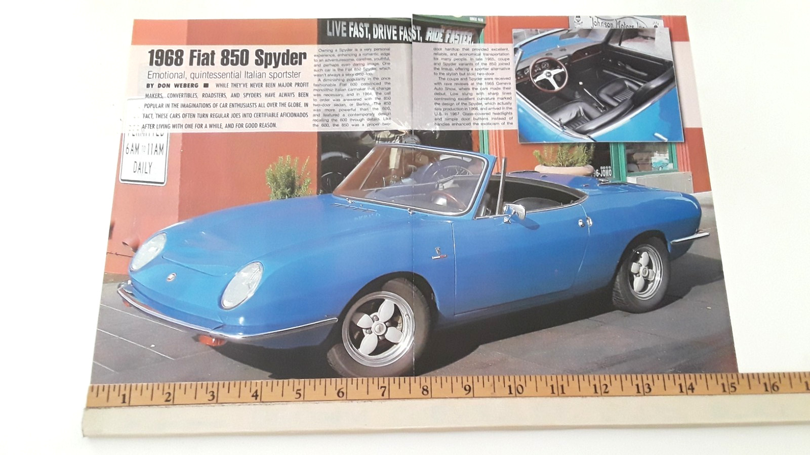 1968 FIAT 850 SPYDER - ORIGINAL 2006 ARTICLE