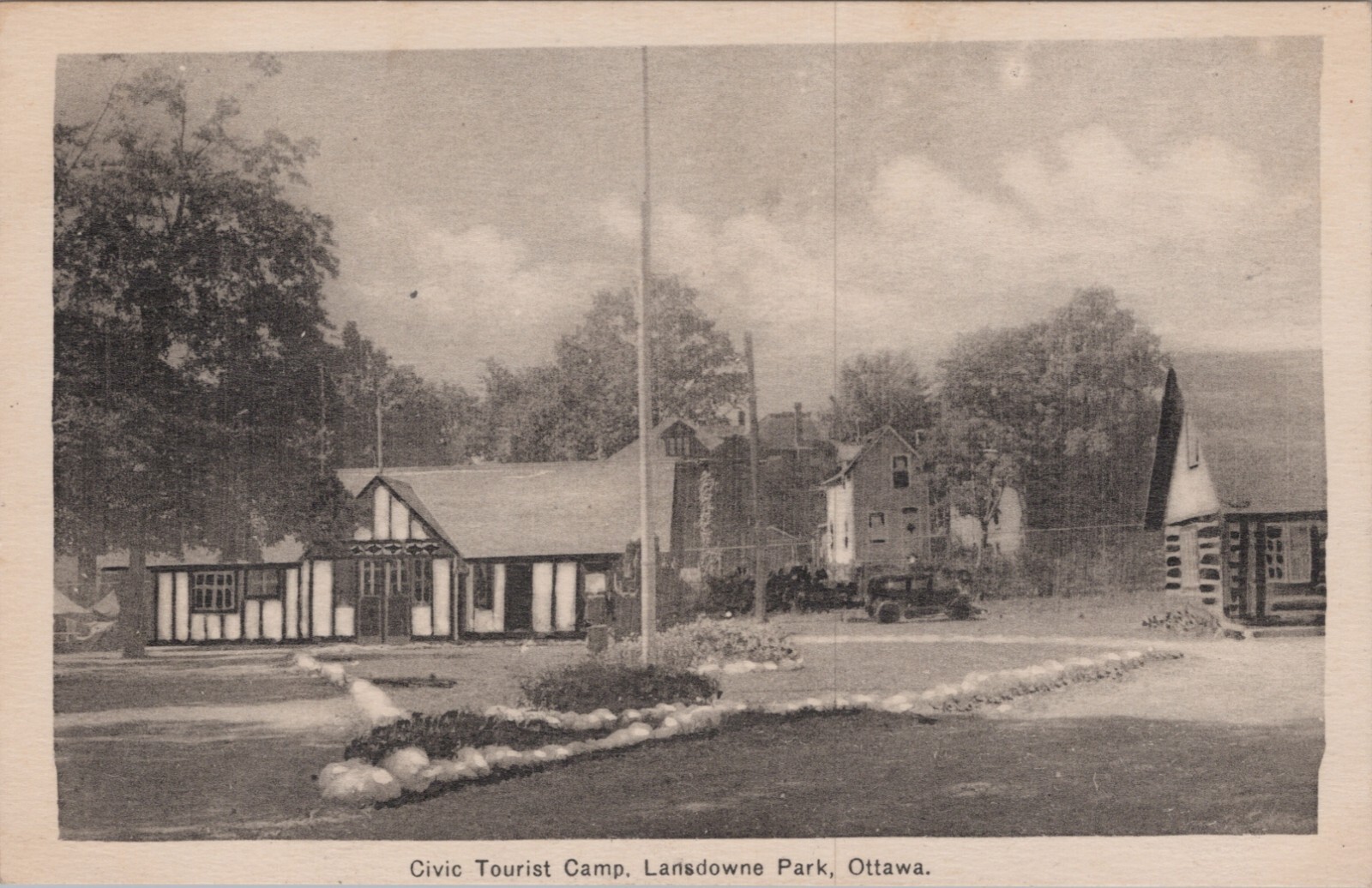 c1920s Civic Tourist Camp, Lansdowne Park, Ottawa Canada PC B3736 MR ALE P&P