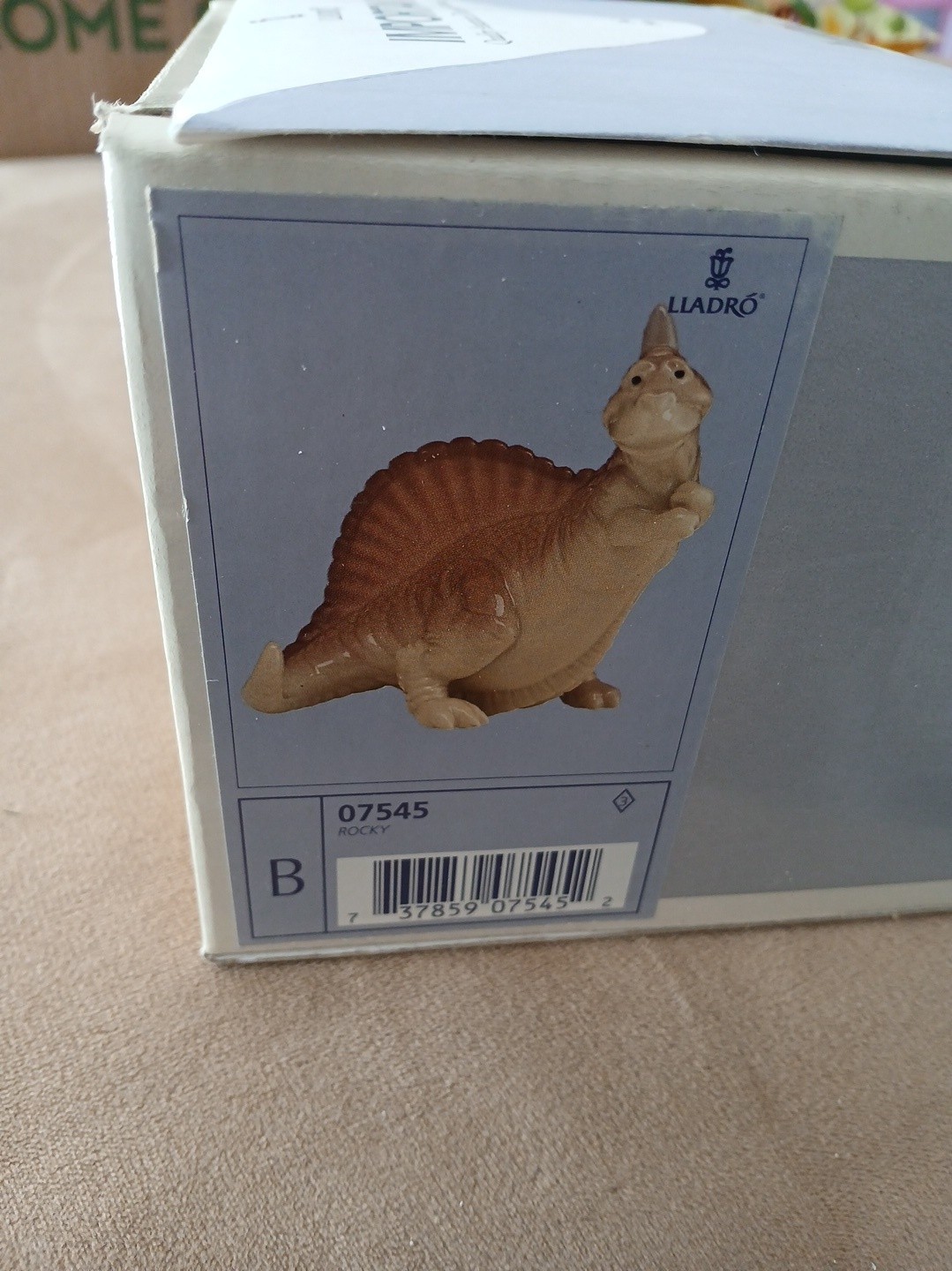 Lladro ROCKY Dinosaur Figurine Retired 1998 w/ Original Box #07545 Juan Huerta