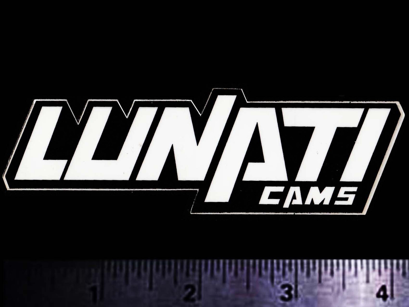 LUNATI CAMS - Original Vintage 1970’s 80's Racing Decal/Sticker - 4 inch size