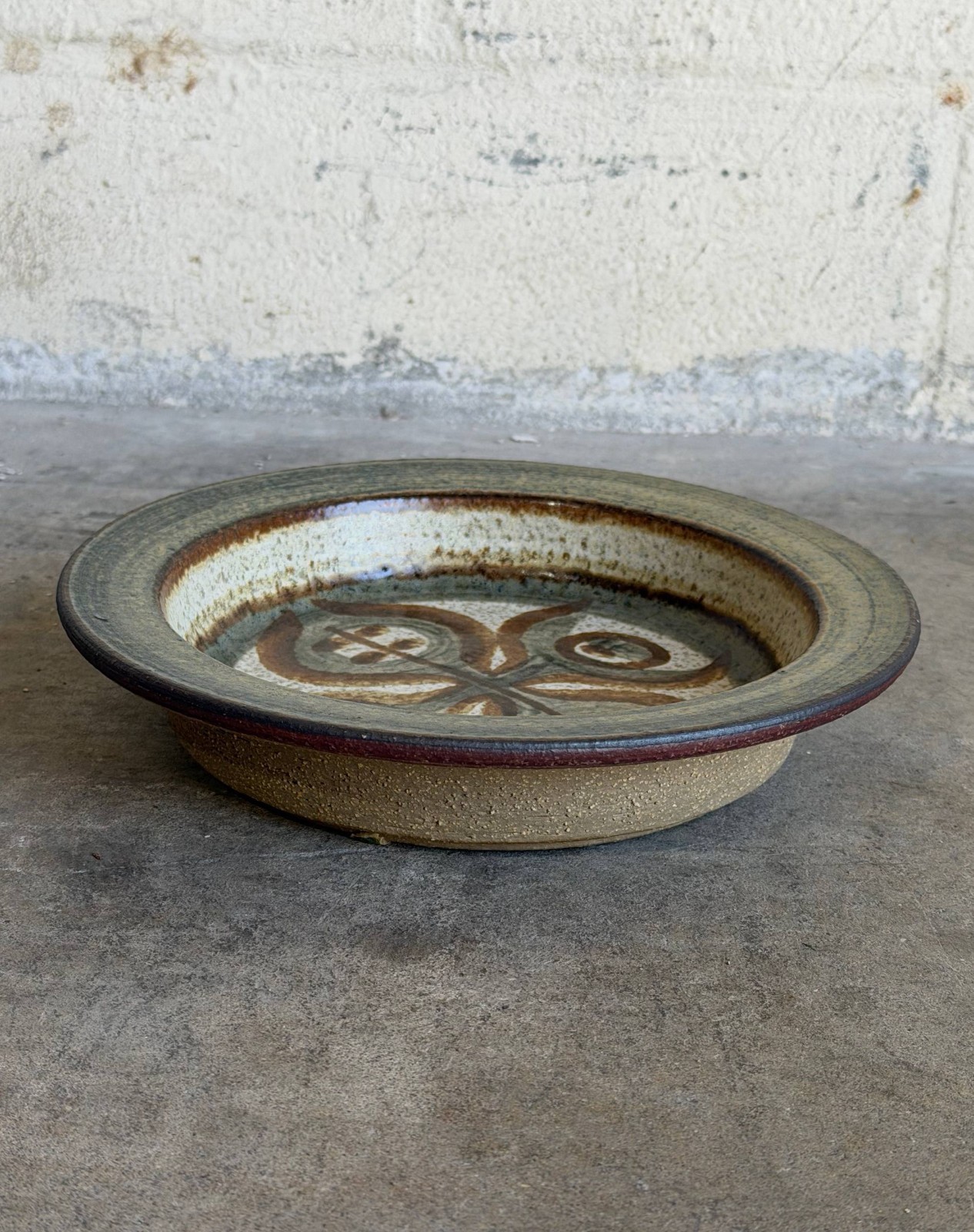 Vintage 1960s Danish Mid-Century Modern Søholm Ceramic Plate