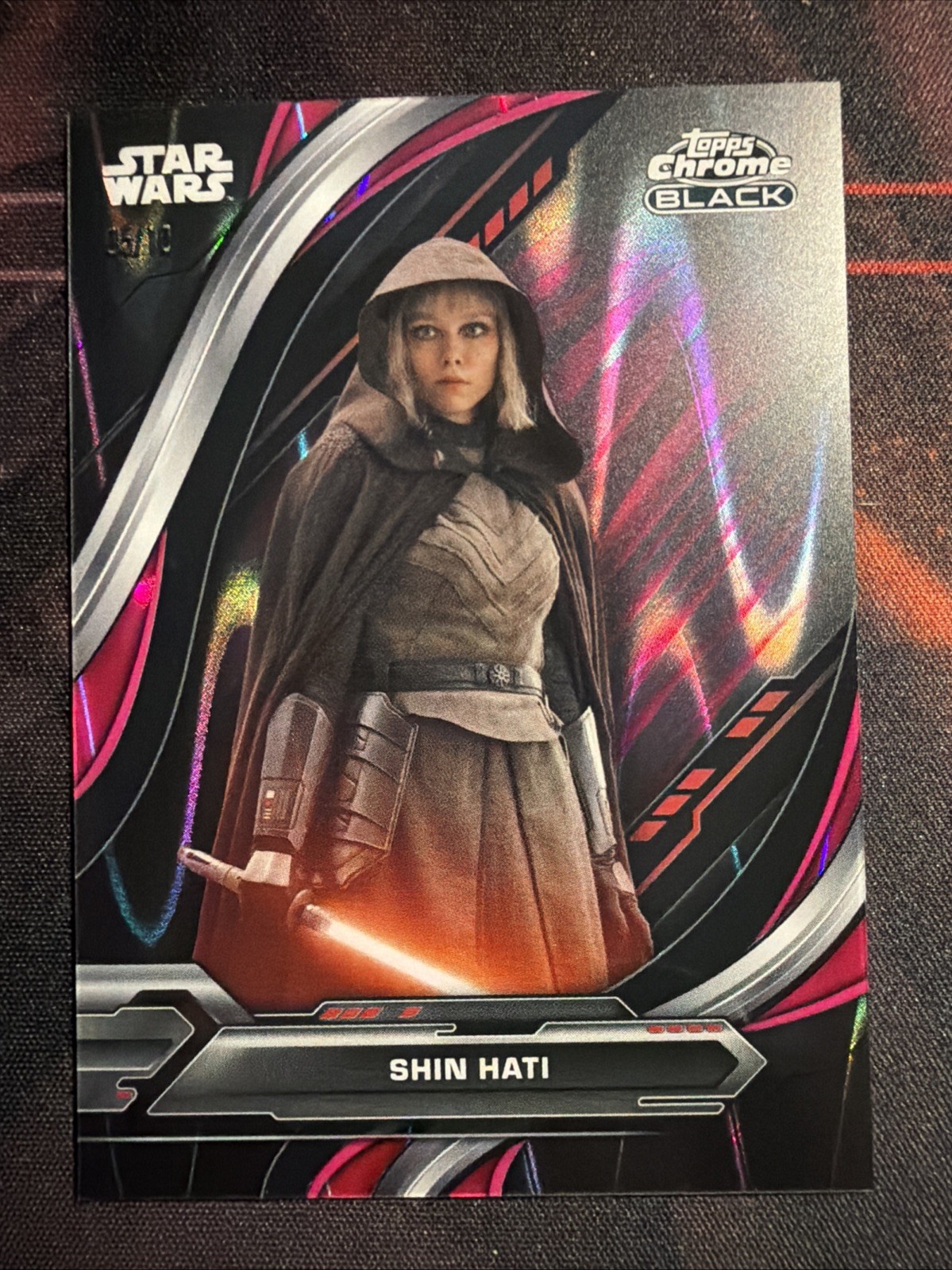 Shin Hati - 5/10 - Star Wars Topps Chrome black 2024