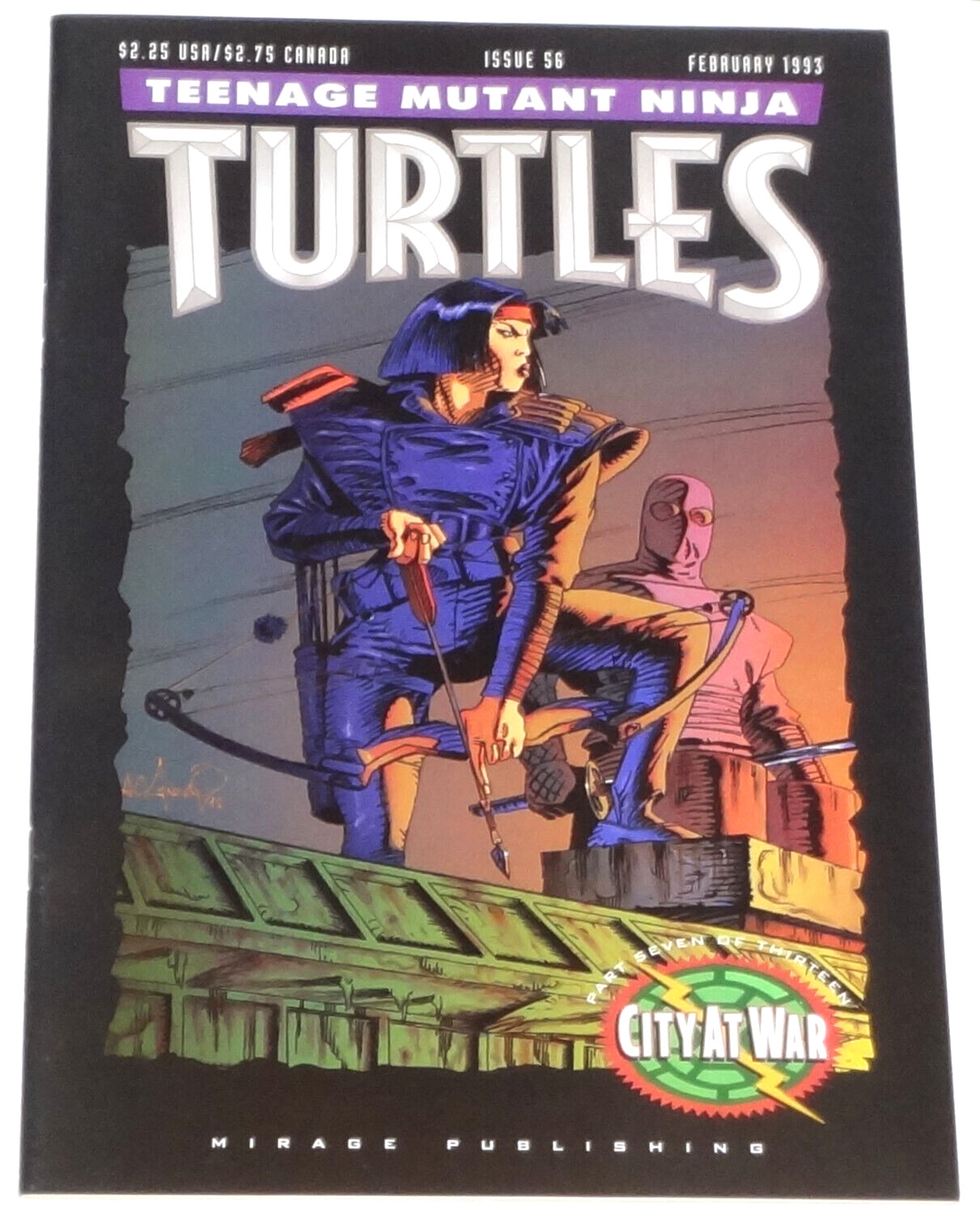 1993 MIRAGE TEENAGE MUTANT NINJA TURTLES 56 VF/NM CITY AT WAR #7 TMNT COMIC BOOK