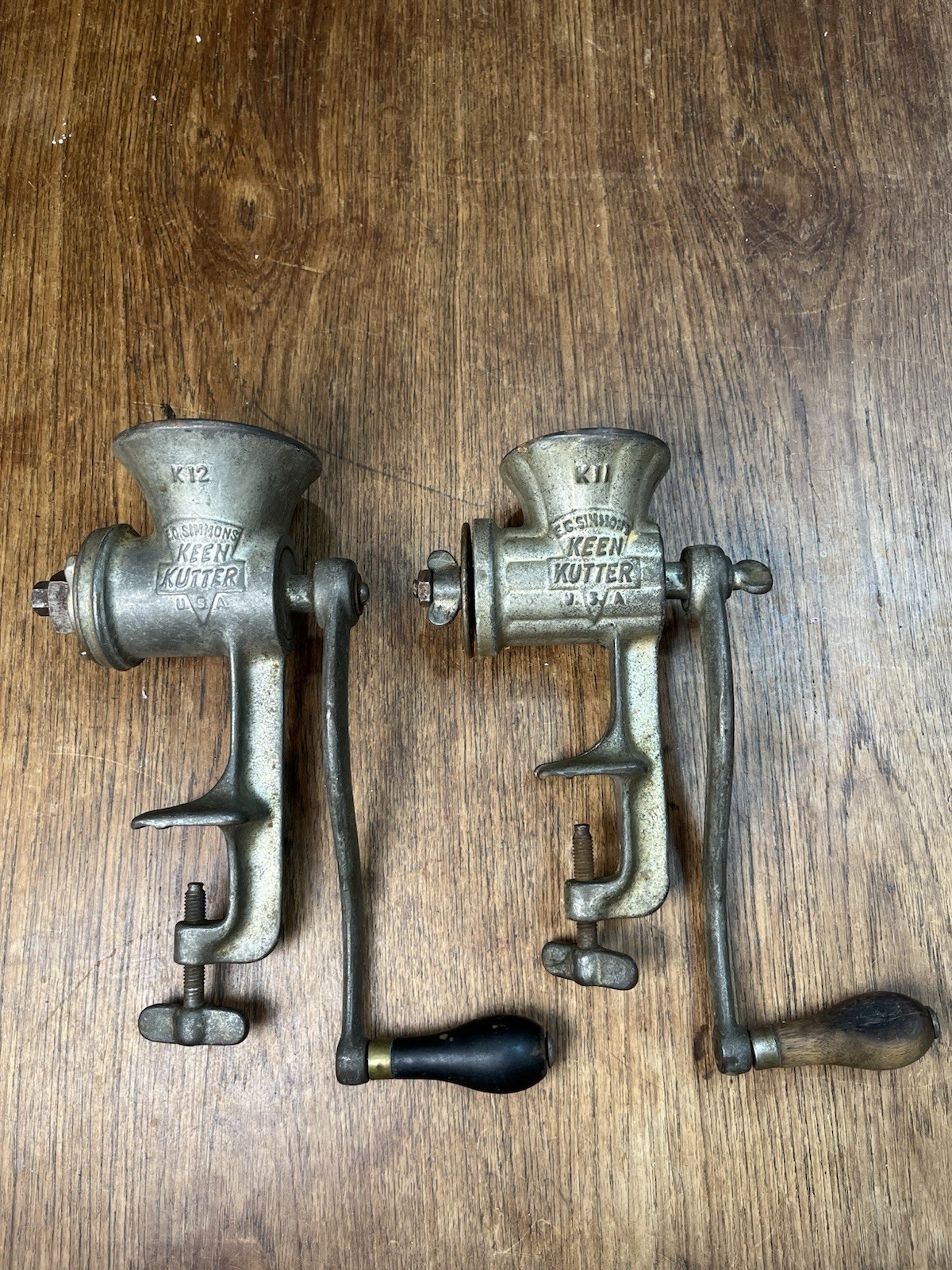 vintage keen kutter meat Grinders K12 And K11