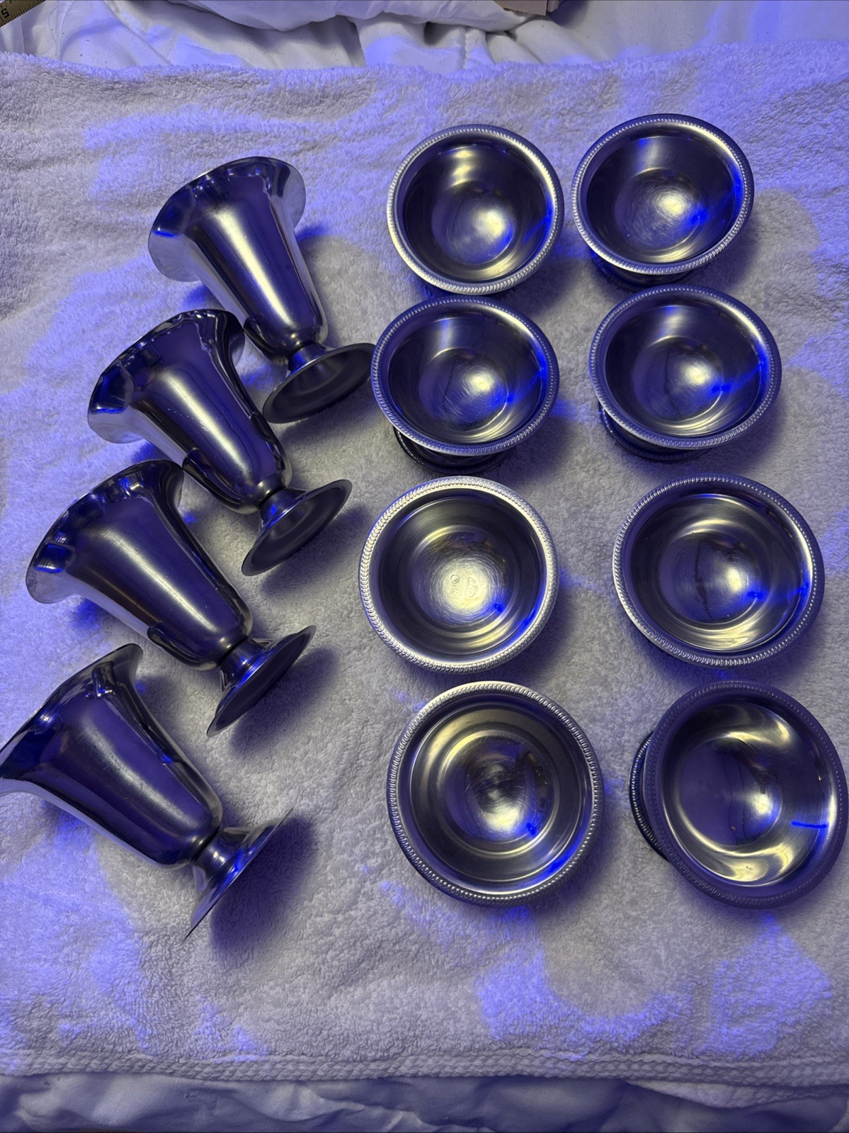 12 Pc Vintage Vollrath Stainless Steel Soda Fountain Set (Models 48003 & 48060)