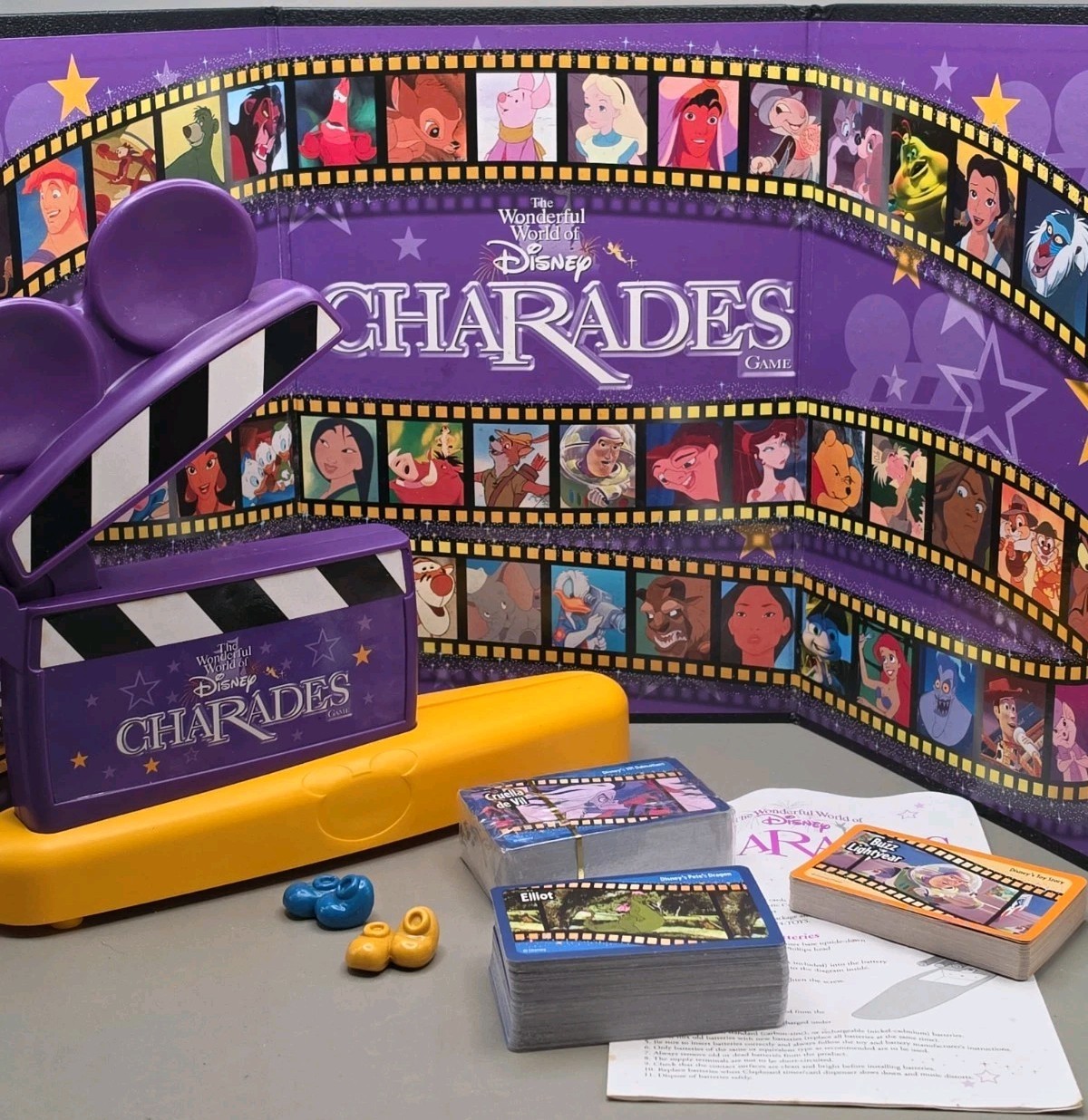 Disney Charades Board Game Vintage 1999 Metal Tin