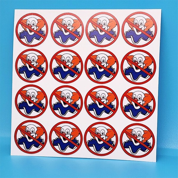 NO BOZOS Vintage Style DECALS, 1 Inch, 16 pack, Vinyl STICKERs, rat rod, racing