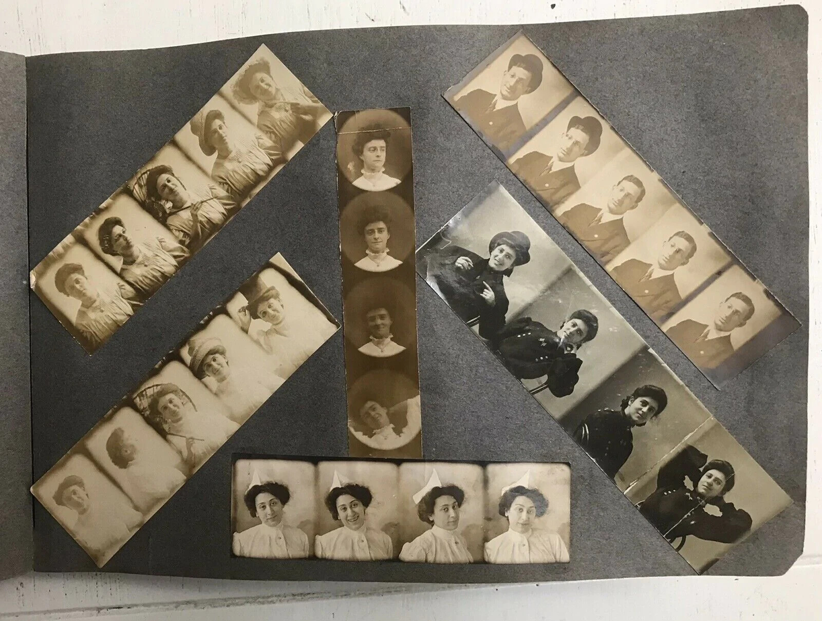 Amazing Antique 1920s Photo Album 100+ Old Snapshots Nun Dog Unusual Creepy