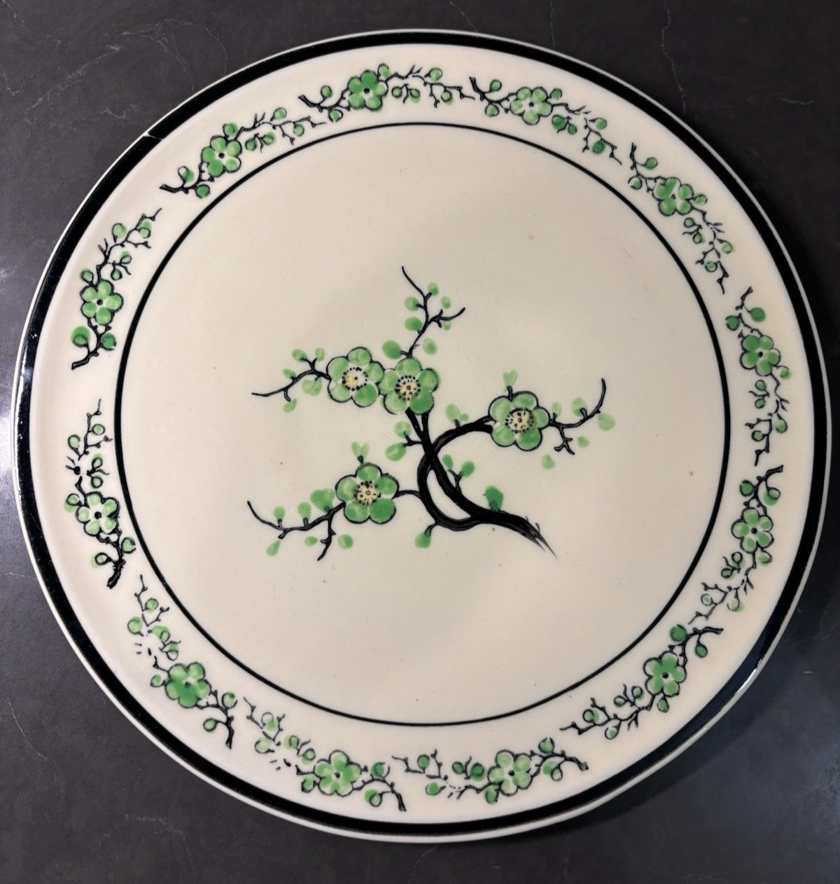 Antique Japanese Hand Painted Moriyama Plate, Rare Asian Decor Collectible Gifts