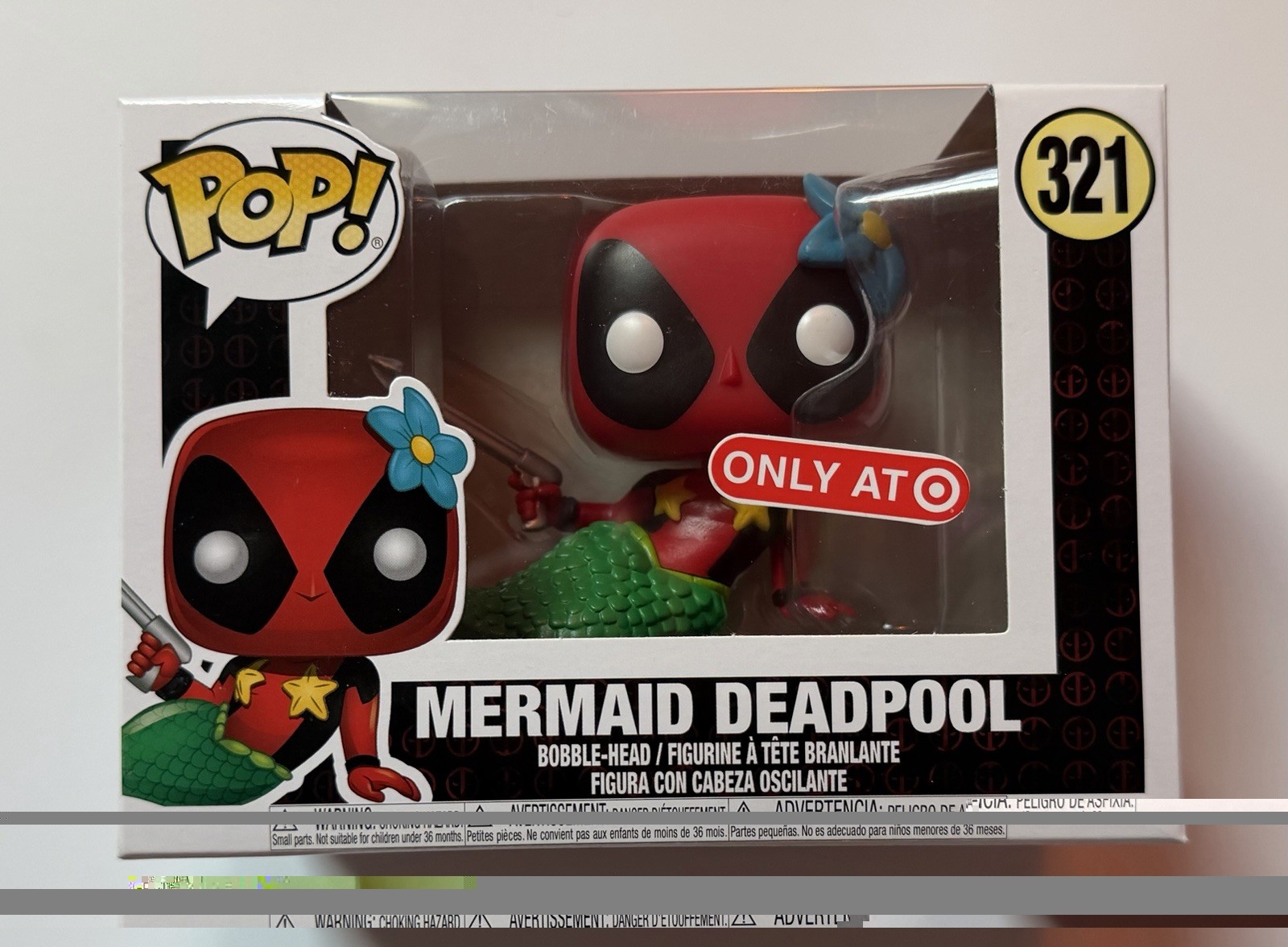 Funko Pop Vinyl: Marvel - Mermaid Deadpool #321- Target Exclusive - Brand New Funko Pop Vinyl: Marvel - Mermaid Deadpool #321- Target Exclusive - Brand New