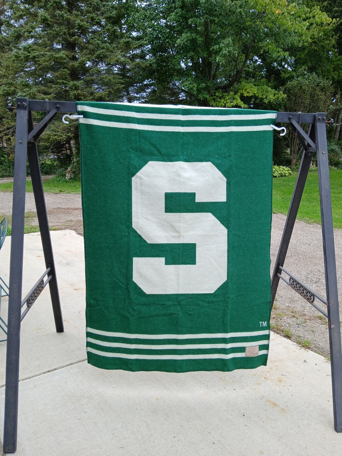 MSU Vintage Wool Blanket 72x49