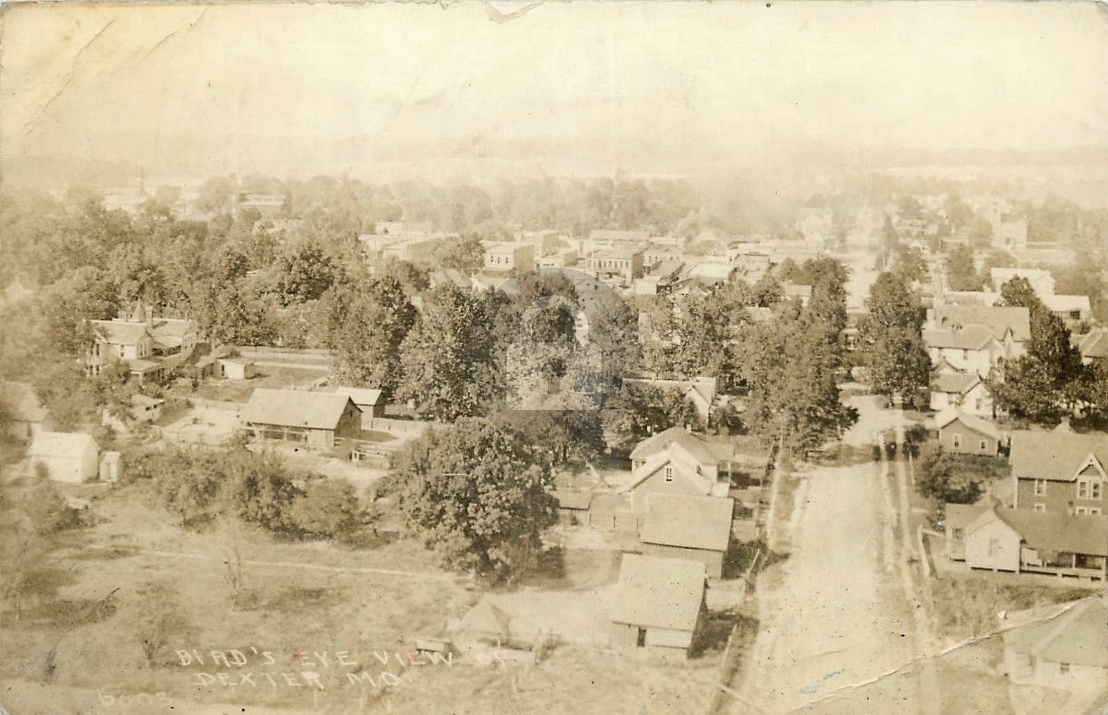 c1910 Dexter Missouri Birdseye View RPPC Photo Postcard COPY c1910 Dexter Missouri Birdseye View RPPC Photo Postcard COPY