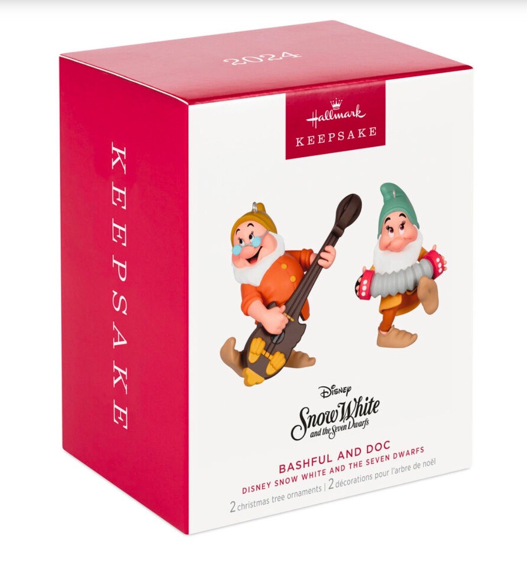 2024 Hallmark Disney Ornament: Snow White & The Seven Dwarfs Bashful & Doc