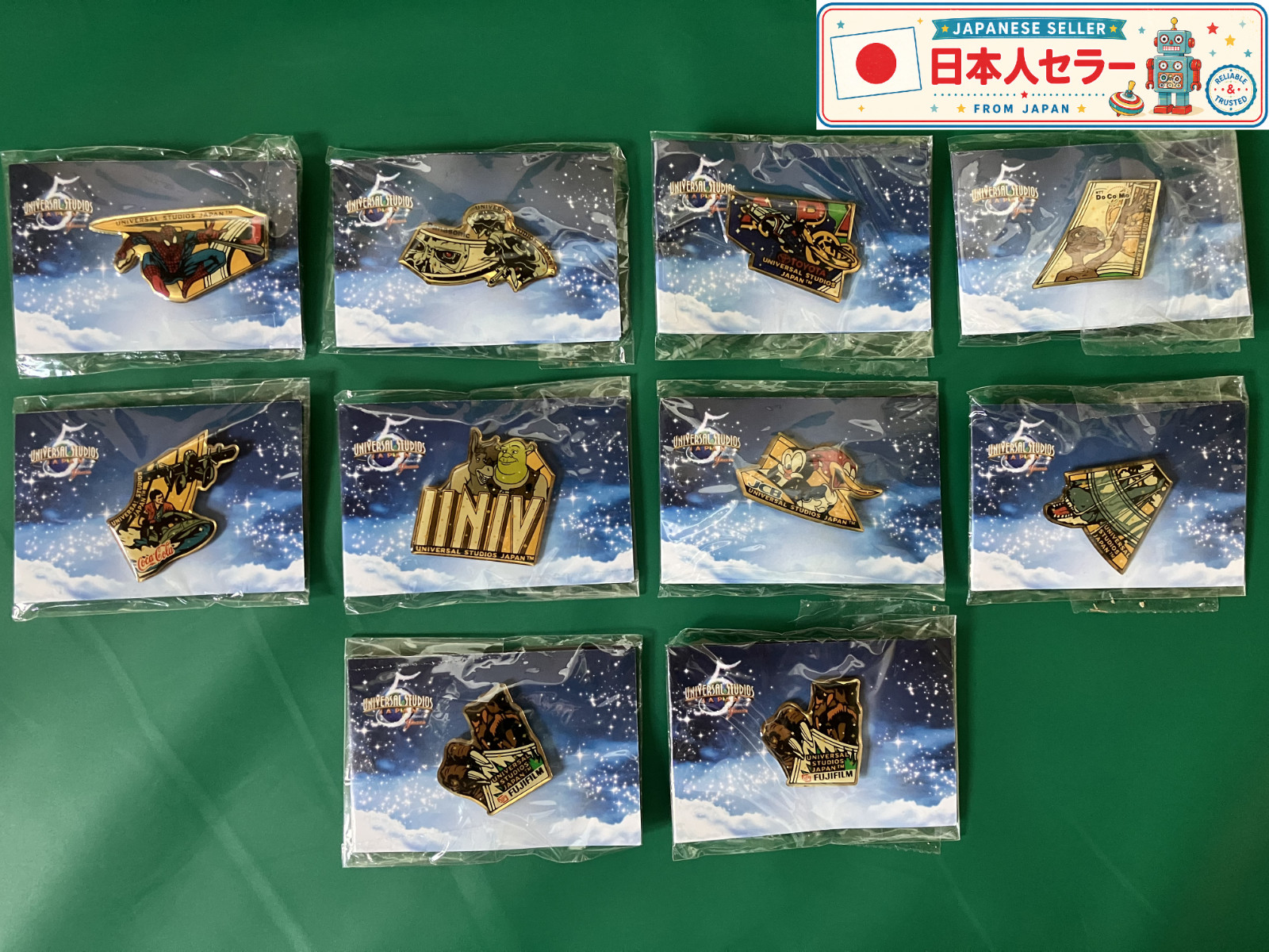 【SALE】Universal Studios Japan USJ 5th Anniversary Pin Badge Vintage New