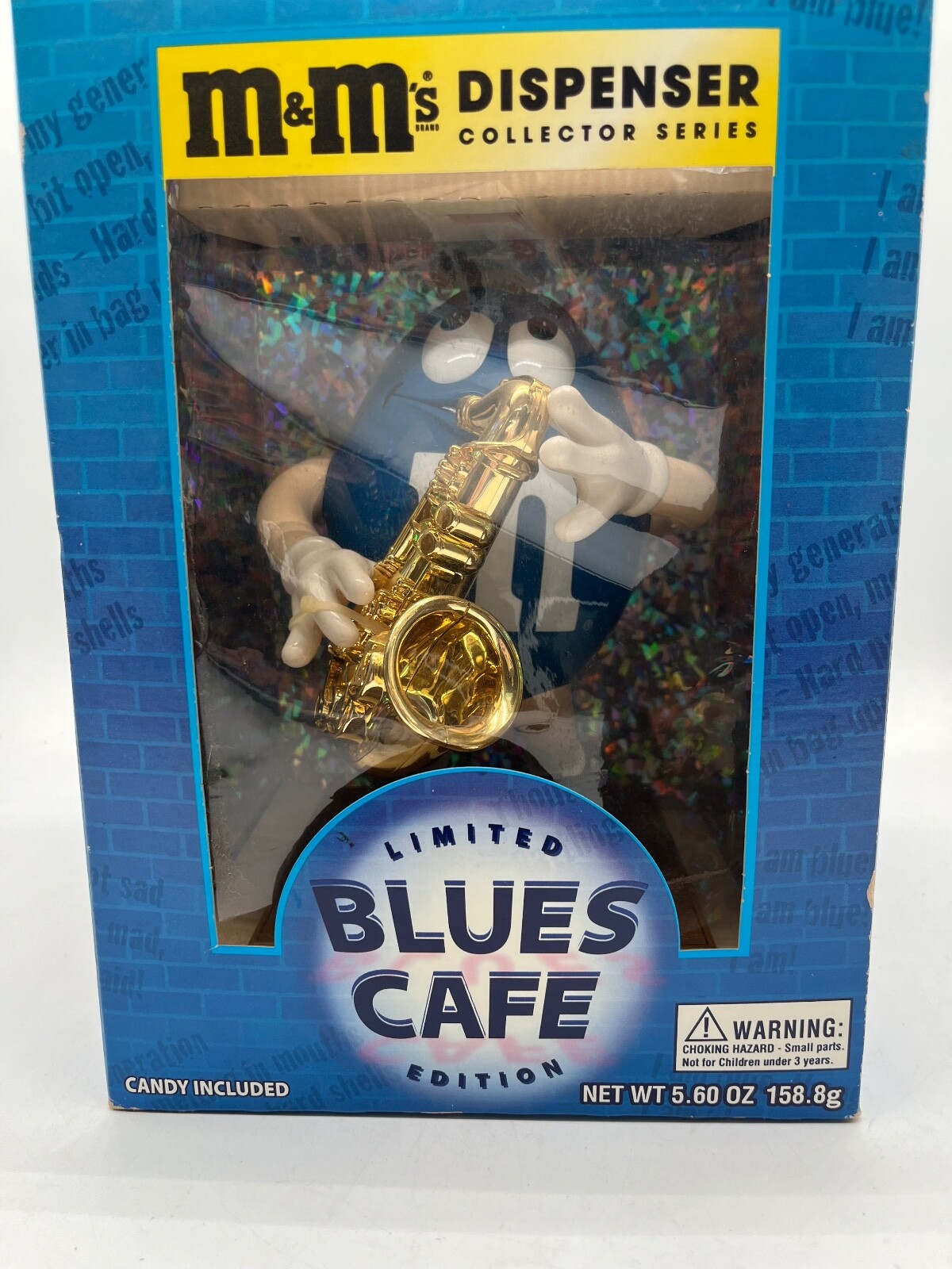M&M Mars Blues Cafe Edition Saxophone Candy Dispenser WITHOUT Candy