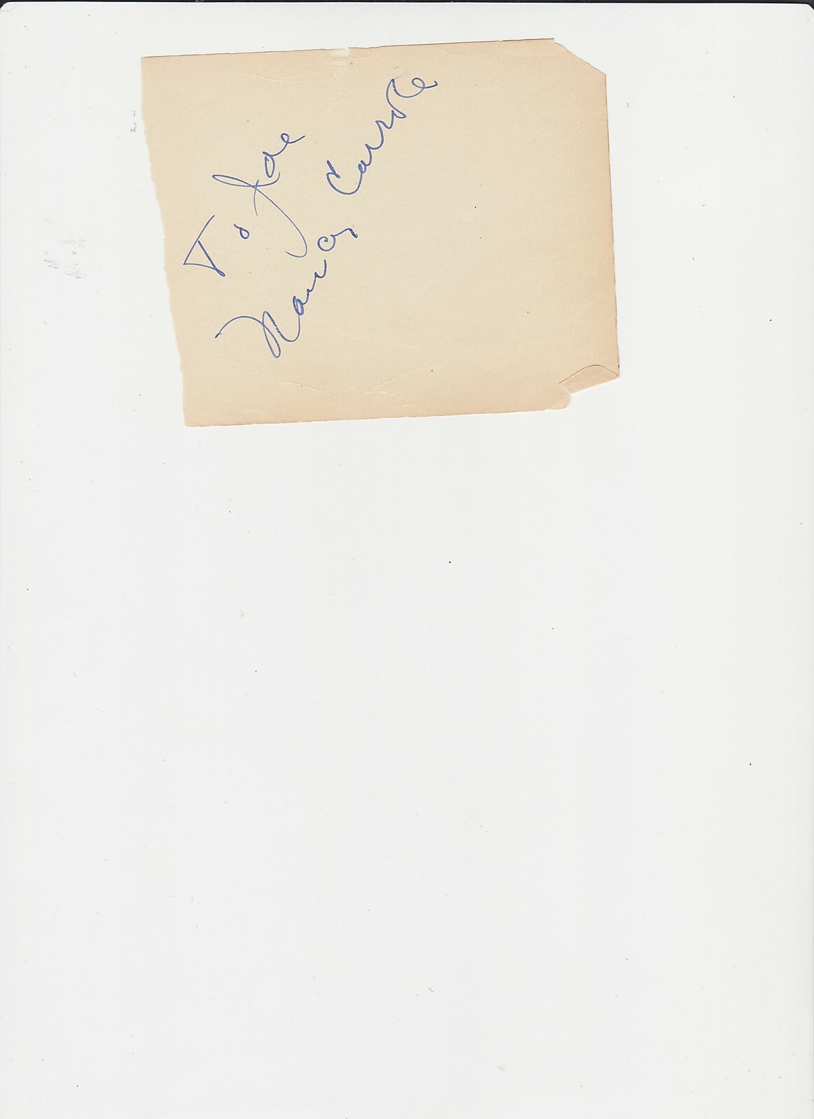 NANCY CARROLL AUTOGRAPH ON ALBUM PAGE OSCAR NOMINATION