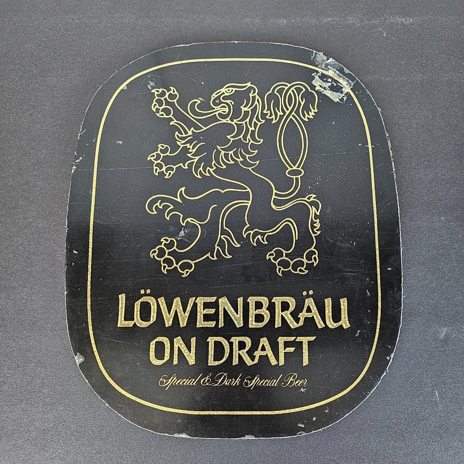 Vintage 1979 Lowenbrau Special & Dark Beer Sign Ad Wall Decor Man cave Bar Decor