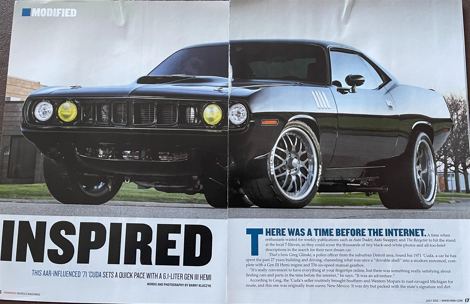 1971 PLYMOUTH BARRACUDA GEN III HEMI \'CUDA HARDTOP 7 pg COLOR Article 1971 PLYMOUTH BARRACUDA GEN III HEMI \'CUDA HARDTOP 7 pg COLOR Article