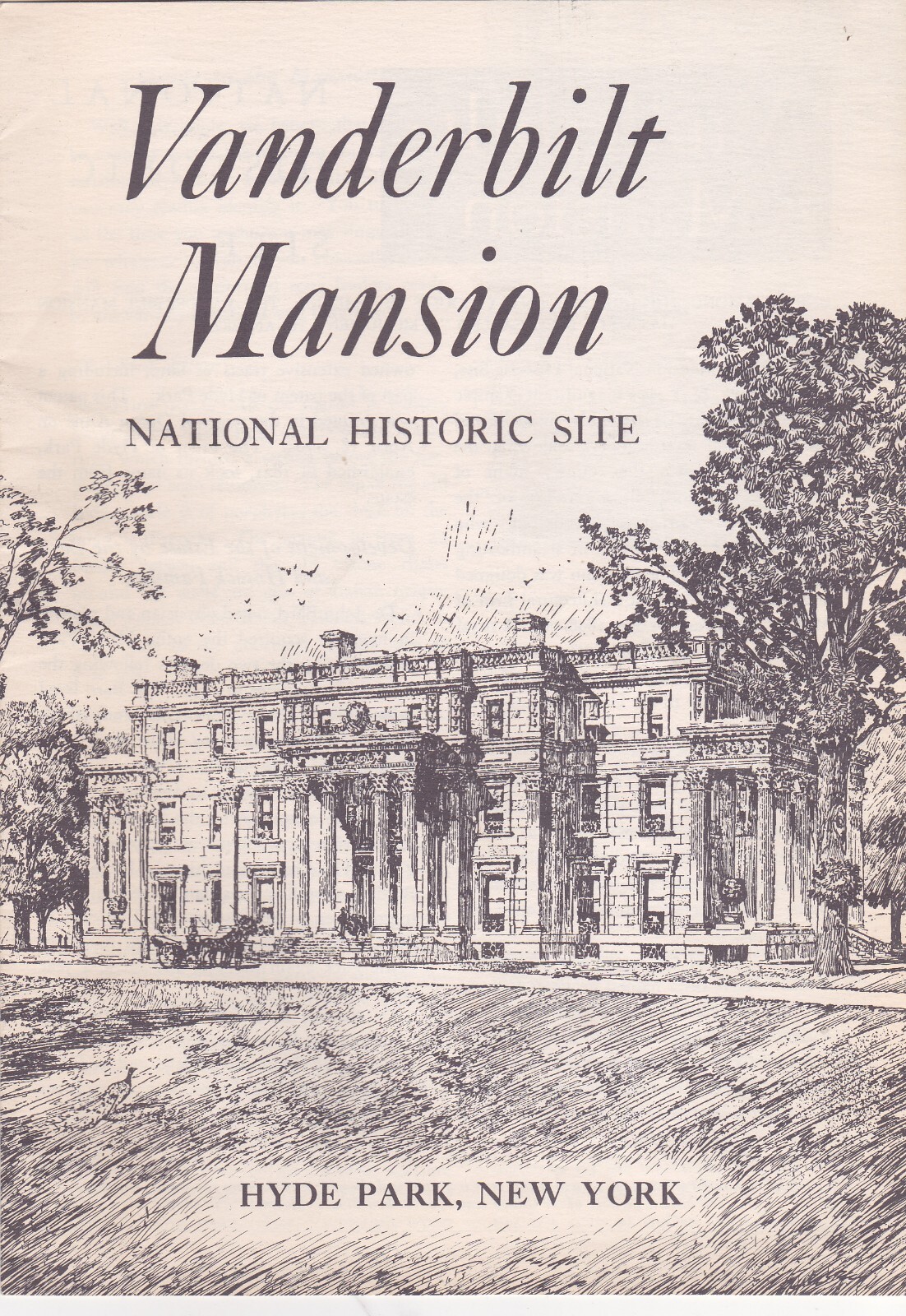 1957 Vanderbilt Mansion National Historic Site New York  Brochure