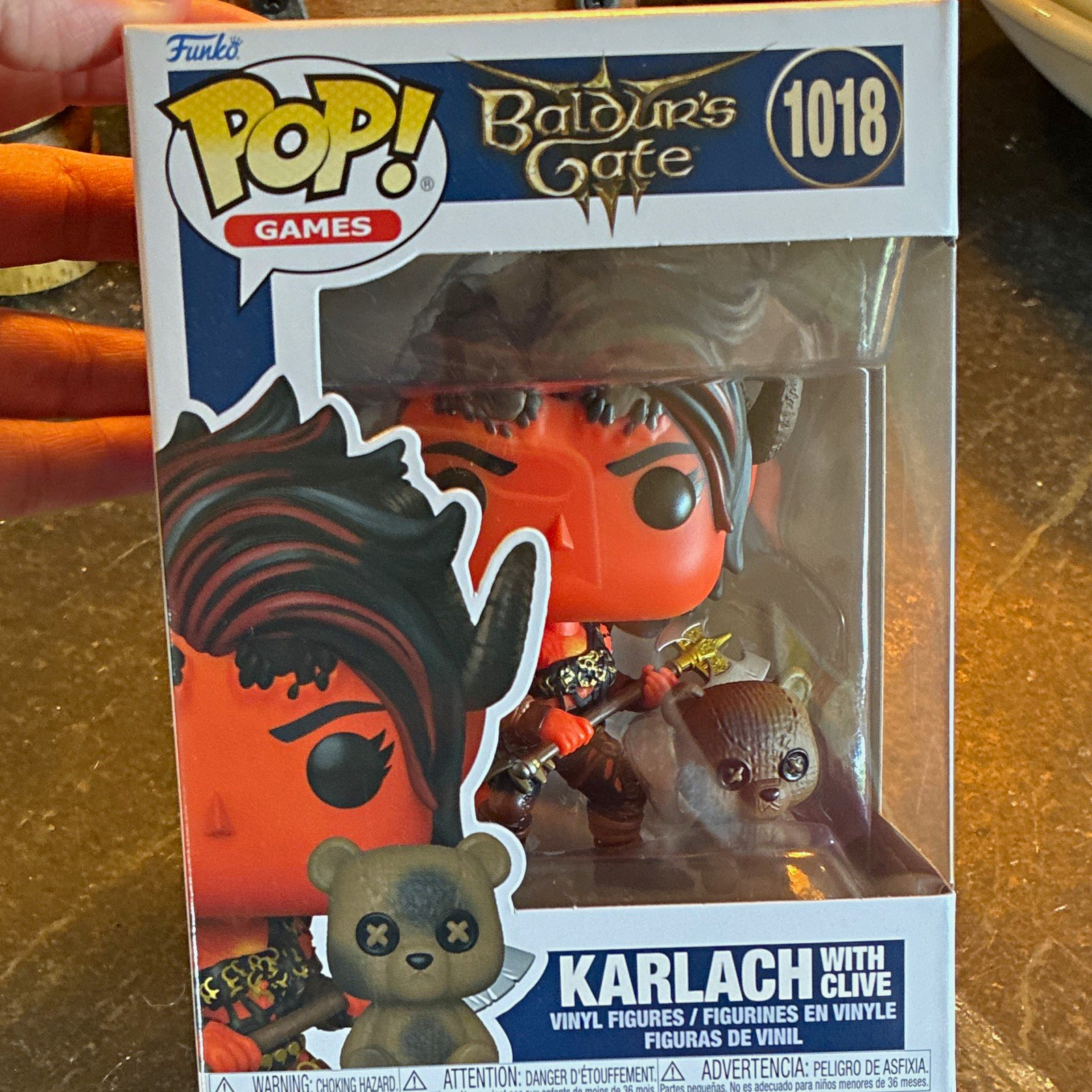 Funko Pop Baldur's Gate Karlach w/ Clive #1018 Vinyl Figure Funko Pop Baldur's Gate Karlach w/ Clive #1018 Vinyl Figure
