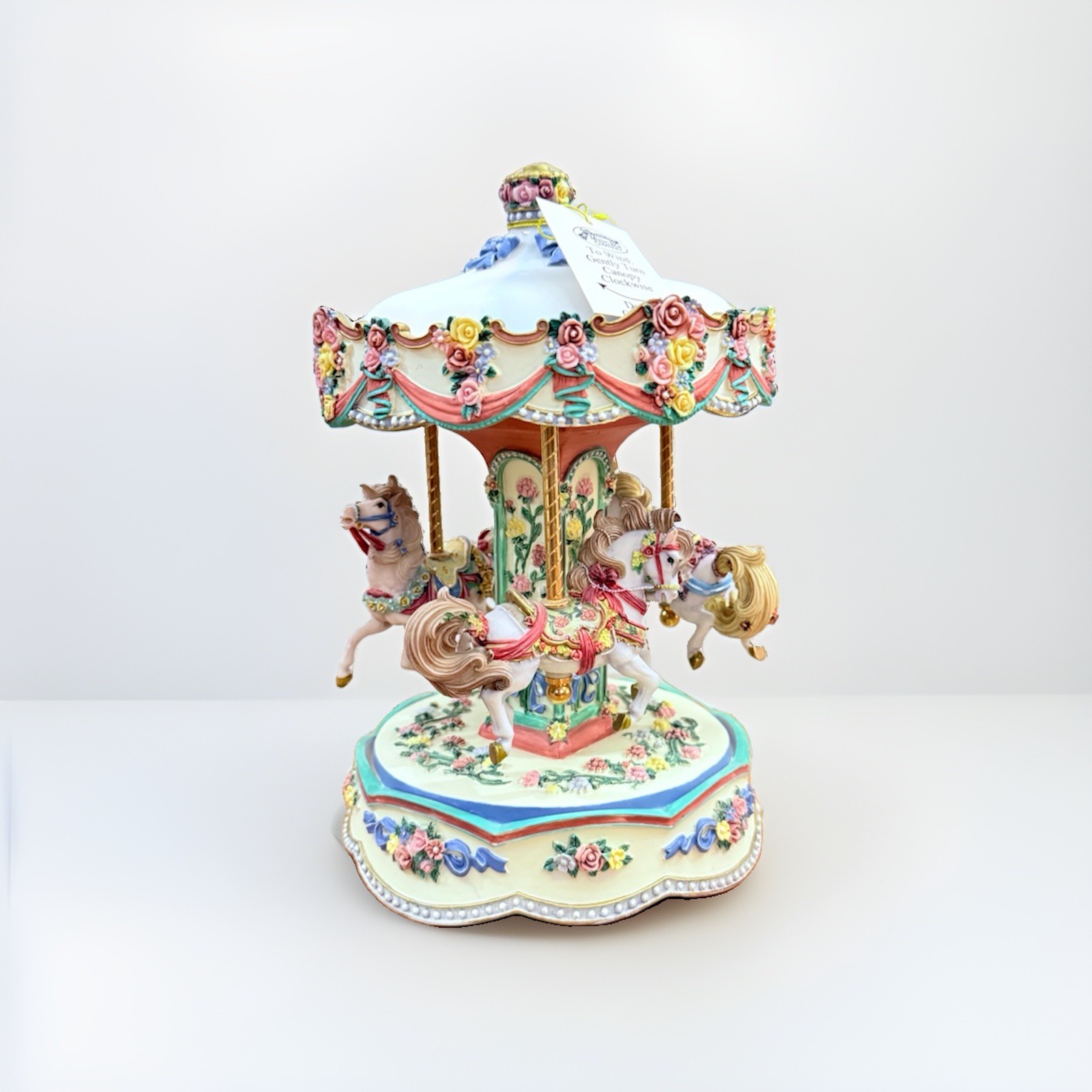 Vintage Collectible Horse Carousel Music Box San Francisco  1970s