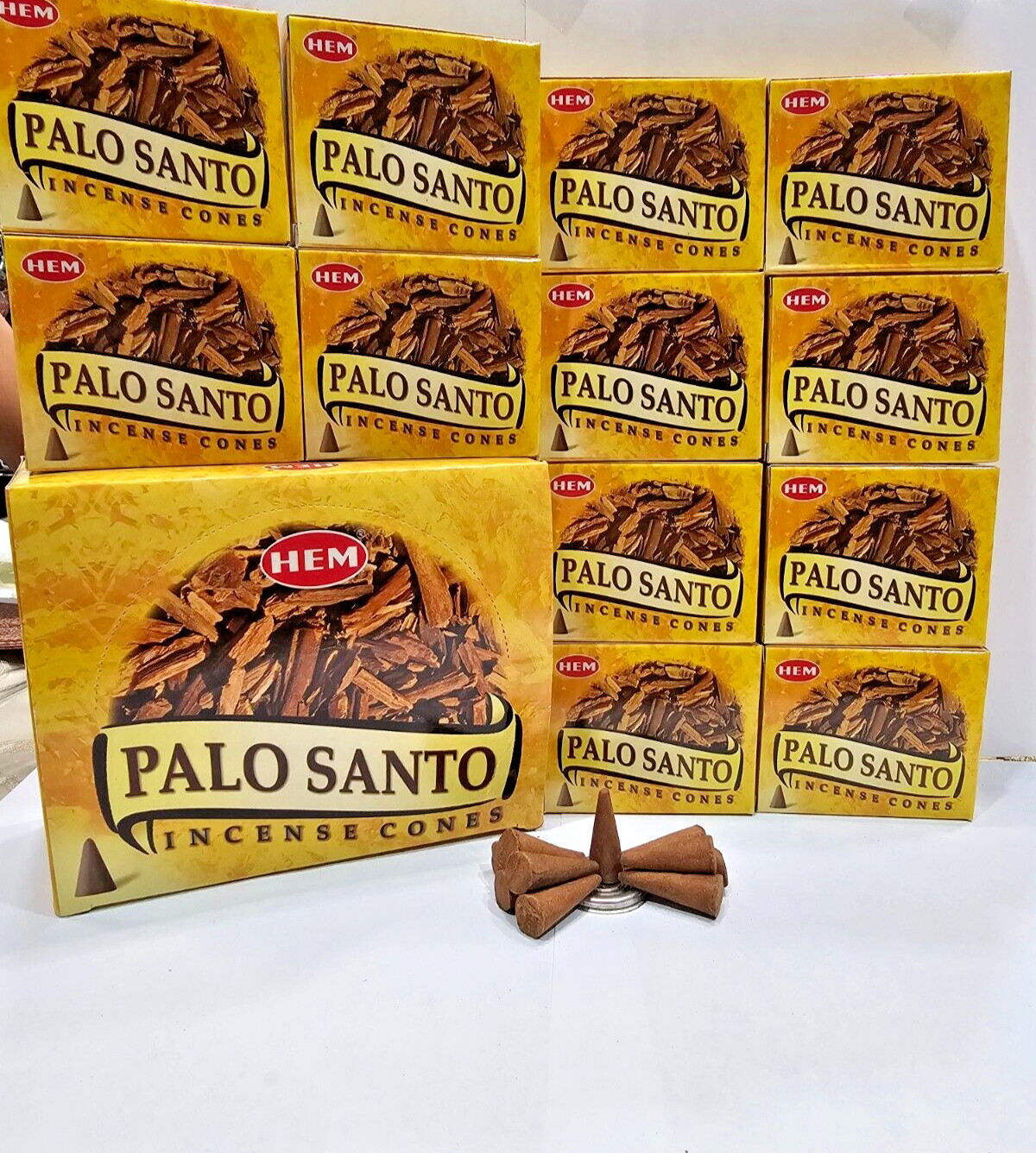 INCIENSO PAQUETE 12 CAJAS DE INCIENSO PALO SANTO 120 CONITOS