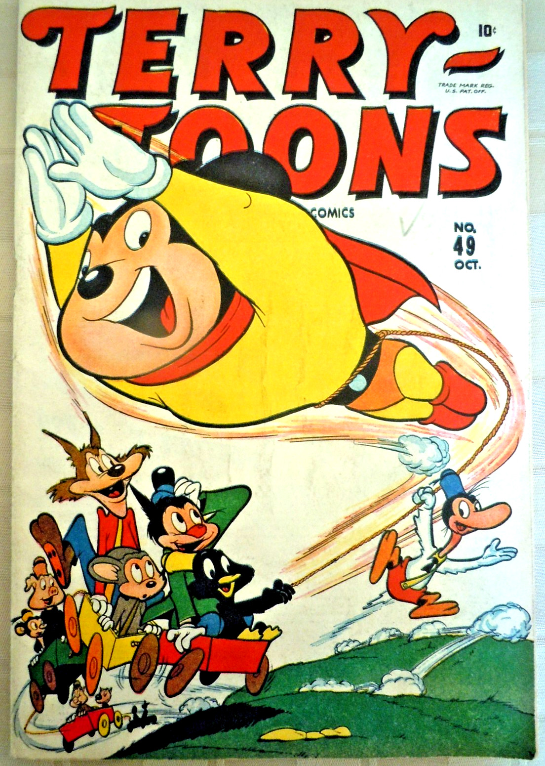 TERRY-TOONS #49  (TIMELY 1946) FINE+ (6.5) cond. Early MIGHTY MOUSE  Stan Lee