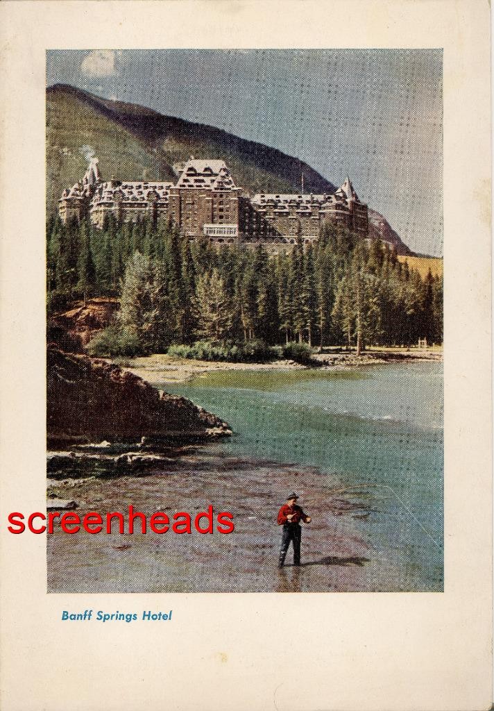 ANTIQUE 1947 DINNER MENU Canadian Pacific Railroad Railway BANFF SPRINGS HOTEL