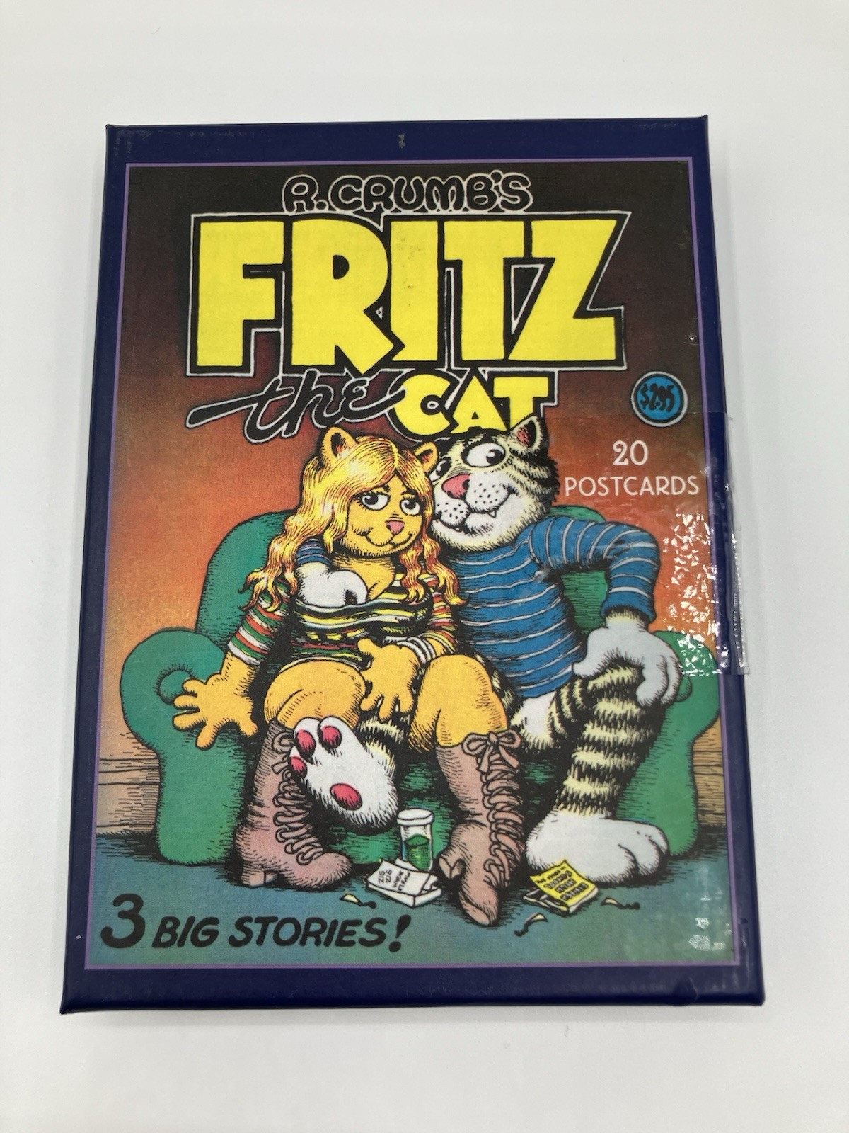 Vintage Fritz The Cat Set Of 20 Postcards-New Open Box-Pomegranate Pub 1970s Vintage Fritz The Cat Set Of 20 Postcards-New Open Box-Pomegranate Pub 1970s