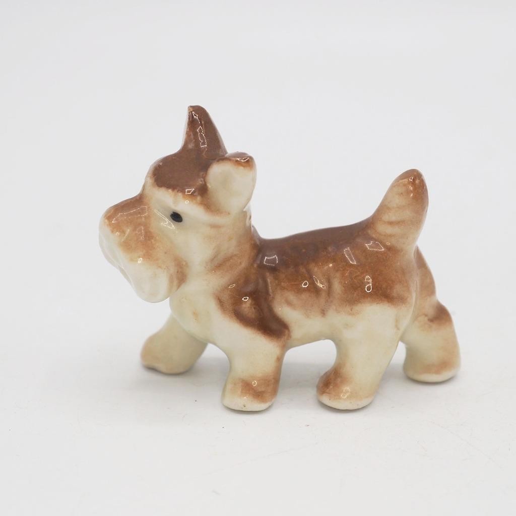 Dog Figurine Porcelain Scotty Dog Terrier made in Japan Dog Figurine Porcelain Scotty Dog Terrier made in Japan