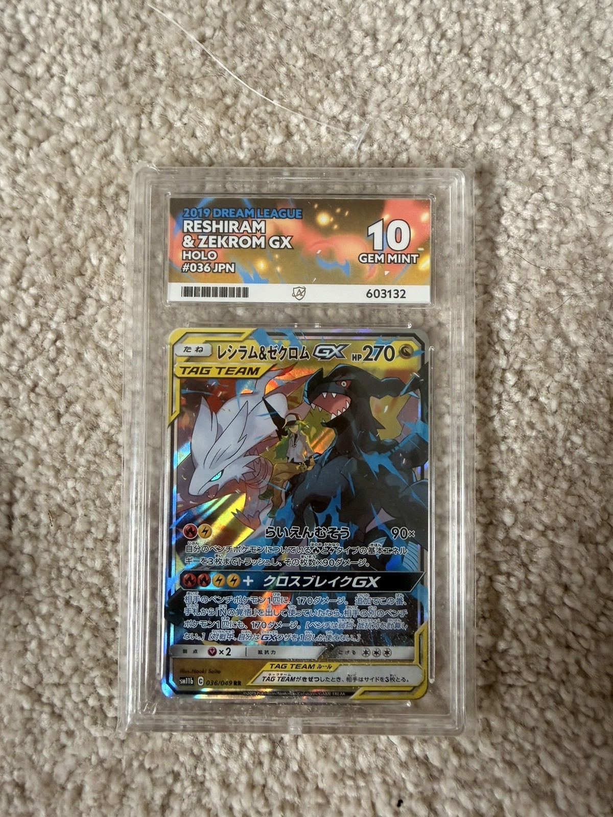 ACE 10 - Reshiram & Zekrom GX - 036/049 - Dream League