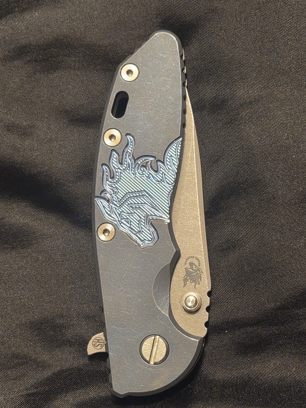 Hinderer Xm 18 Skinny Slicer Hollow Ground Magna Cut Full Titanium