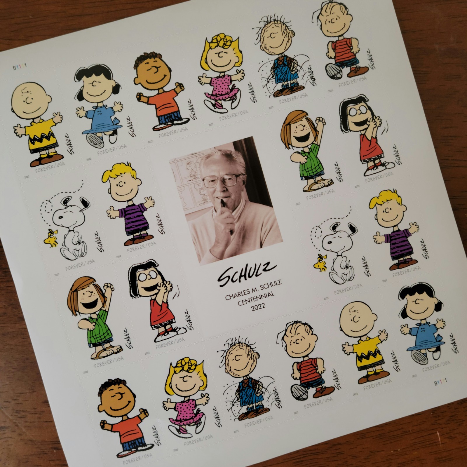 2023 CHARLIE BROWN PEANUTS SHEET OF 20 FIRST CLASS LETTER STAMPS