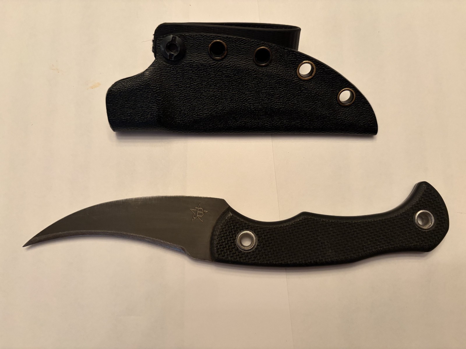 JB Knife and Tool DITCH PIK Pikal Knife Kydex Sheath (Ed's Manifesto) - RARE JB Knife and Tool DITCH PIK Pikal Knife Kydex Sheath (Ed's Manifesto) - RARE