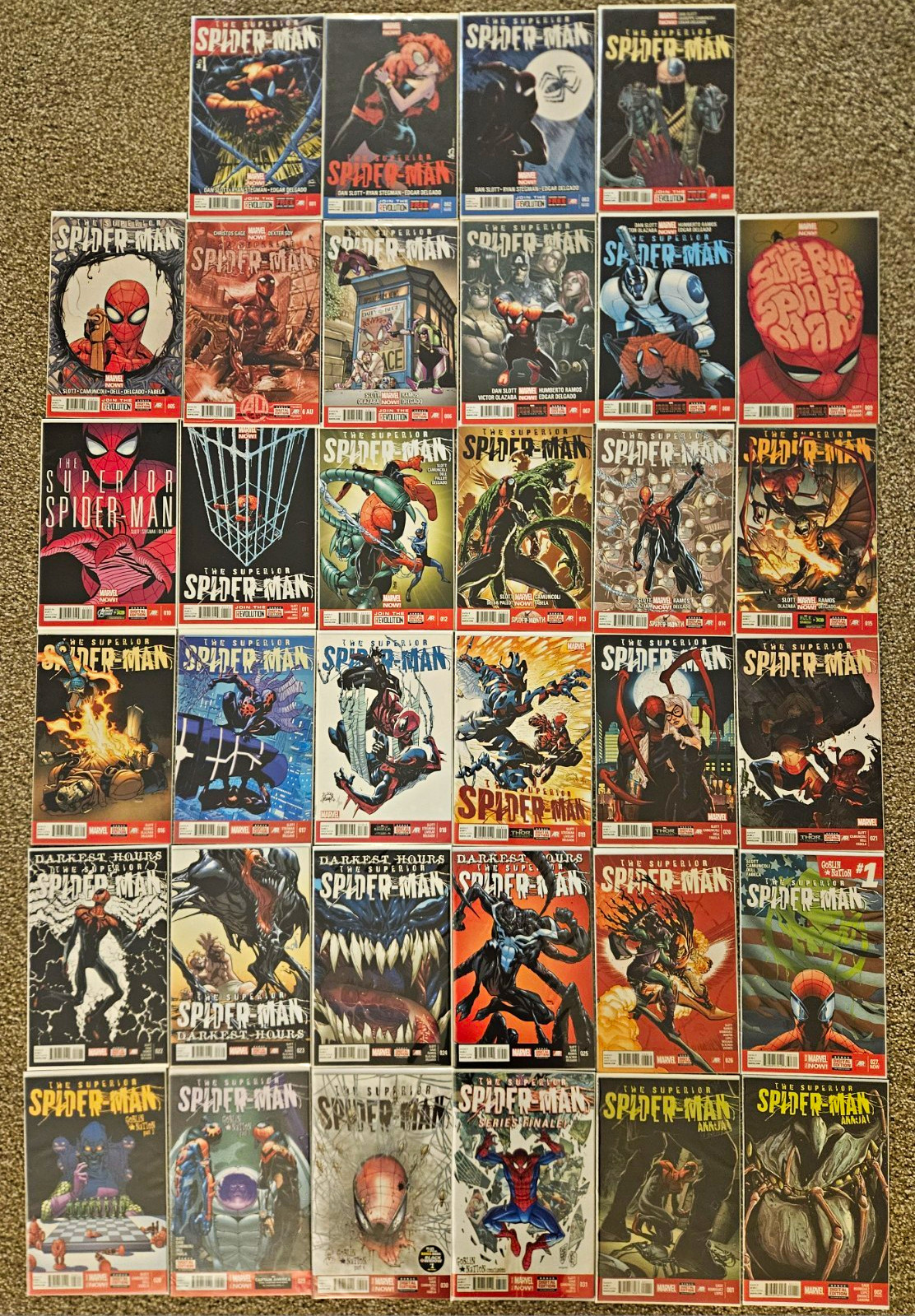 Marvel Superior Spider-Man COMPLETE Comic Lot #1-31 +6AU + Annual 1-2 Dan Slott