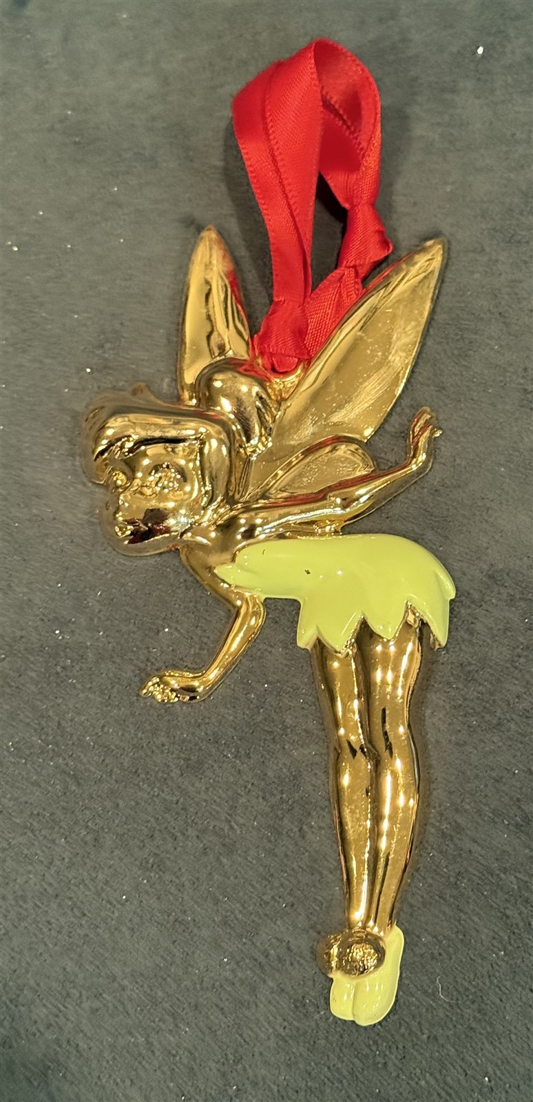 Disneyland Older Cast Brass & Enamel TINKER BELL Ornament Mint