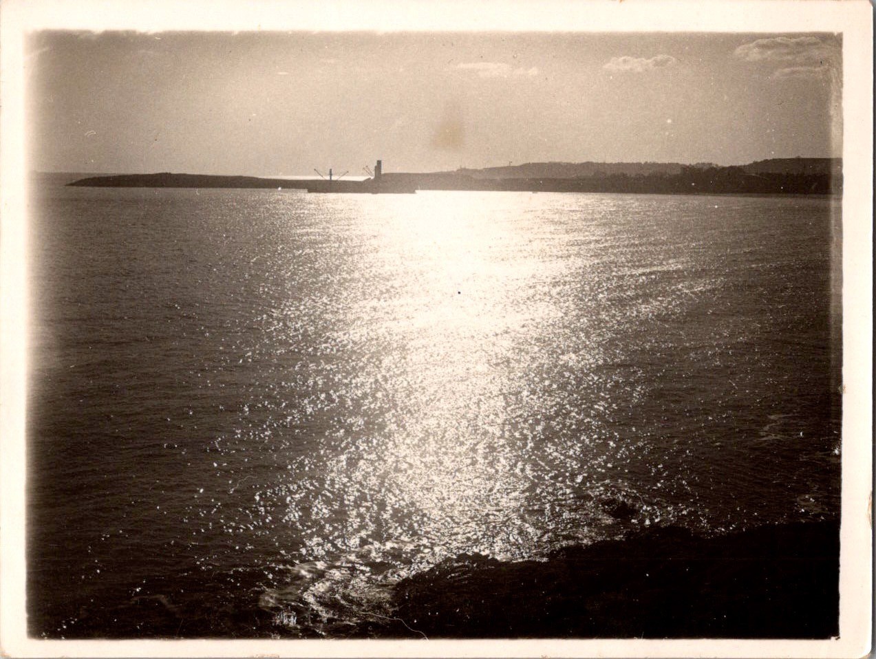 Vintage Photograph Whitmore Bay Barry Island Wales Seascape Sunlight 1930s-40s