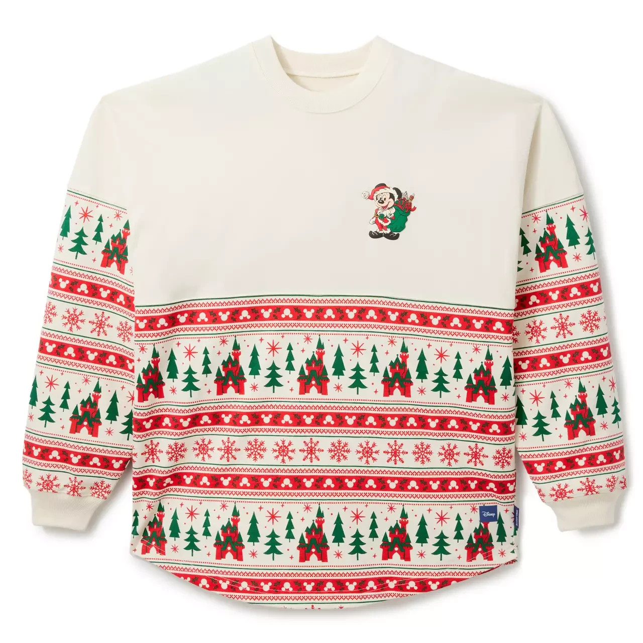 2025 DISNEY Spirit Jersey Adults -SANTA MICKEY MOUSE FAIR ISLE HOLIDAY